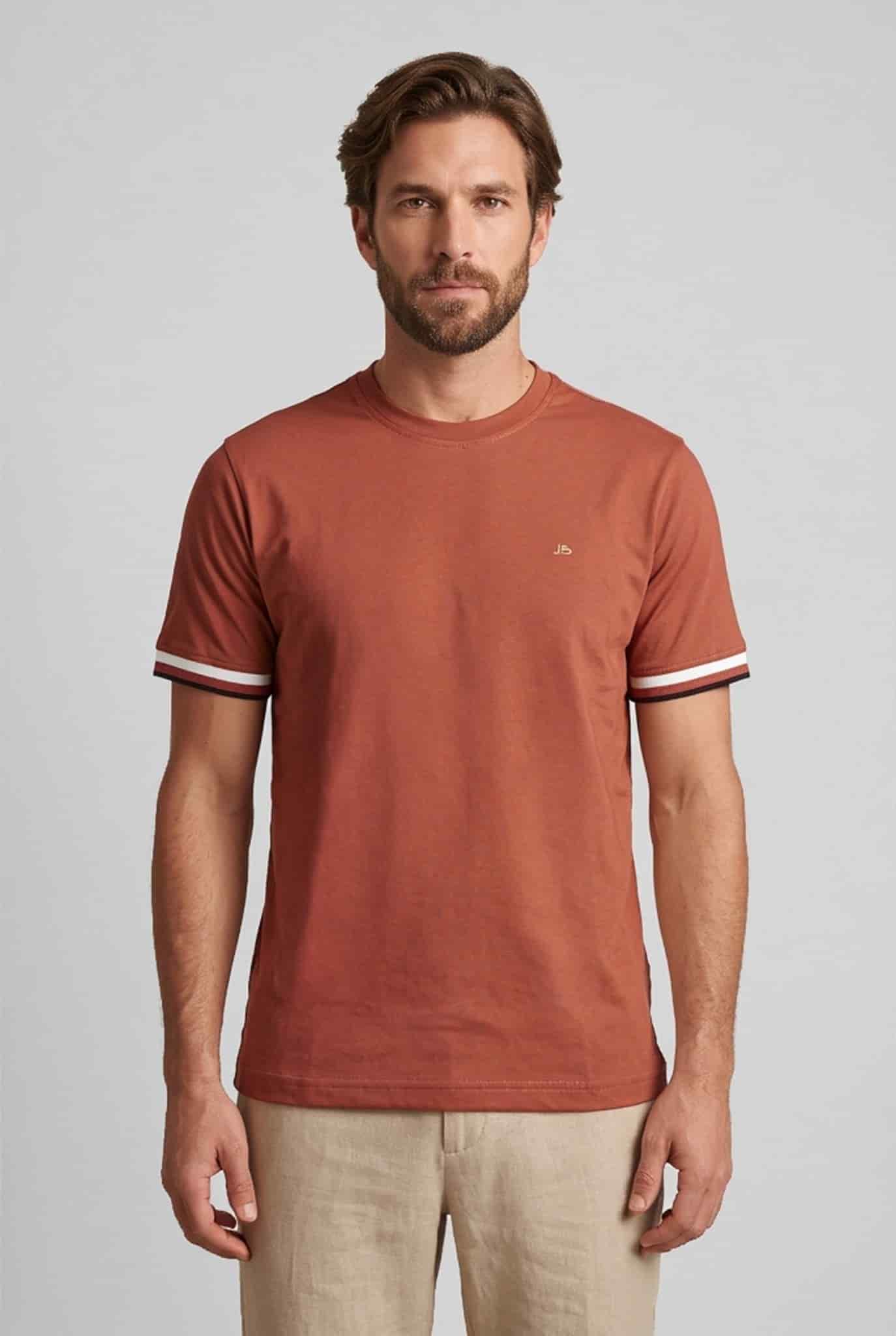Camiseta cuello redondo para hombre Jon Sonen 020425008 - miniatura 1