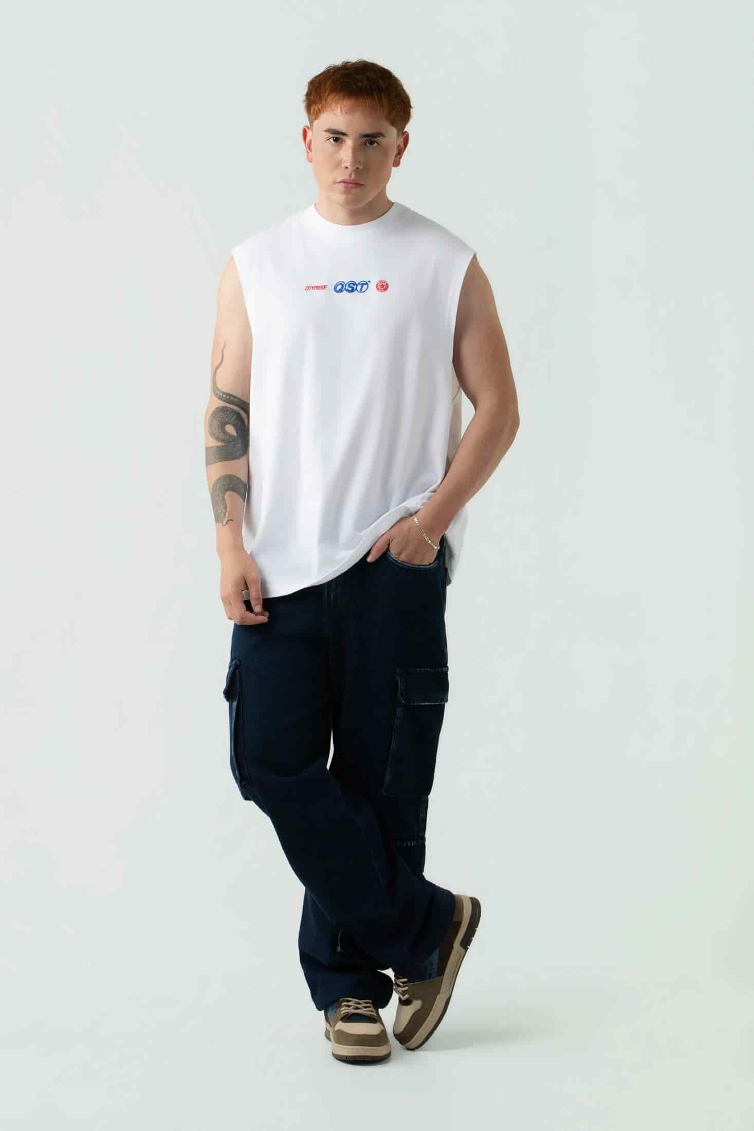 CAMISETA MANGA SISA COLOR BLANCO - miniatura 4