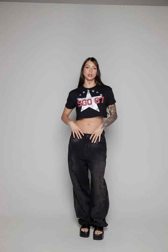 Crop-Top Courage Estrella-Negro - miniatura 6