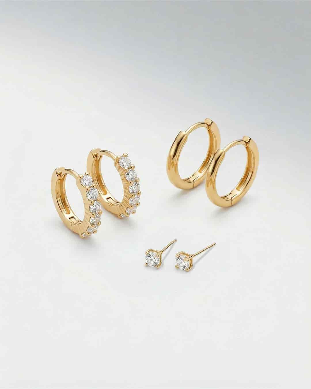 Set X3 Aretes Clásico Brillante - miniatura 3