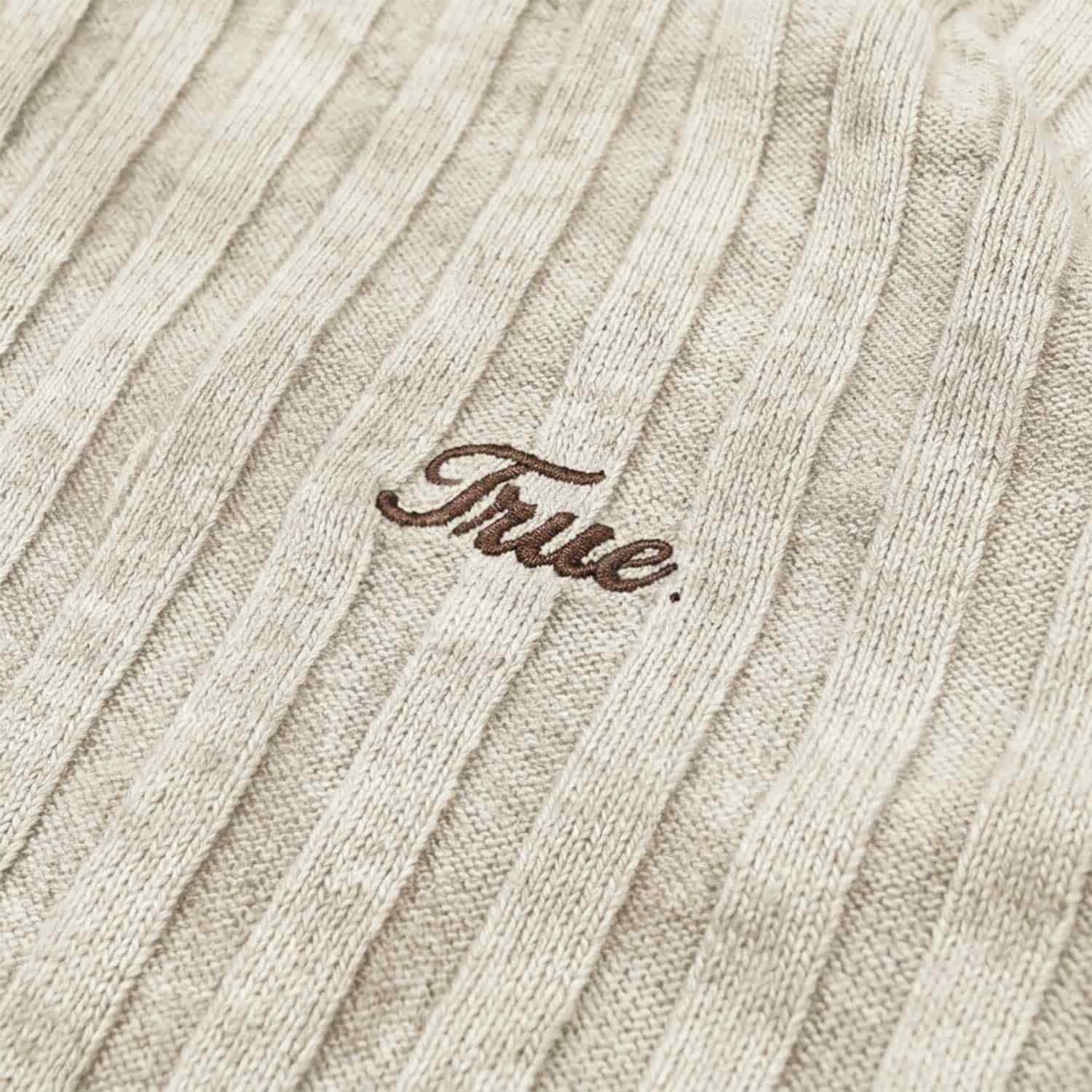 Slim Ribbed Long Sleeve - Washed Cream - miniatura 5