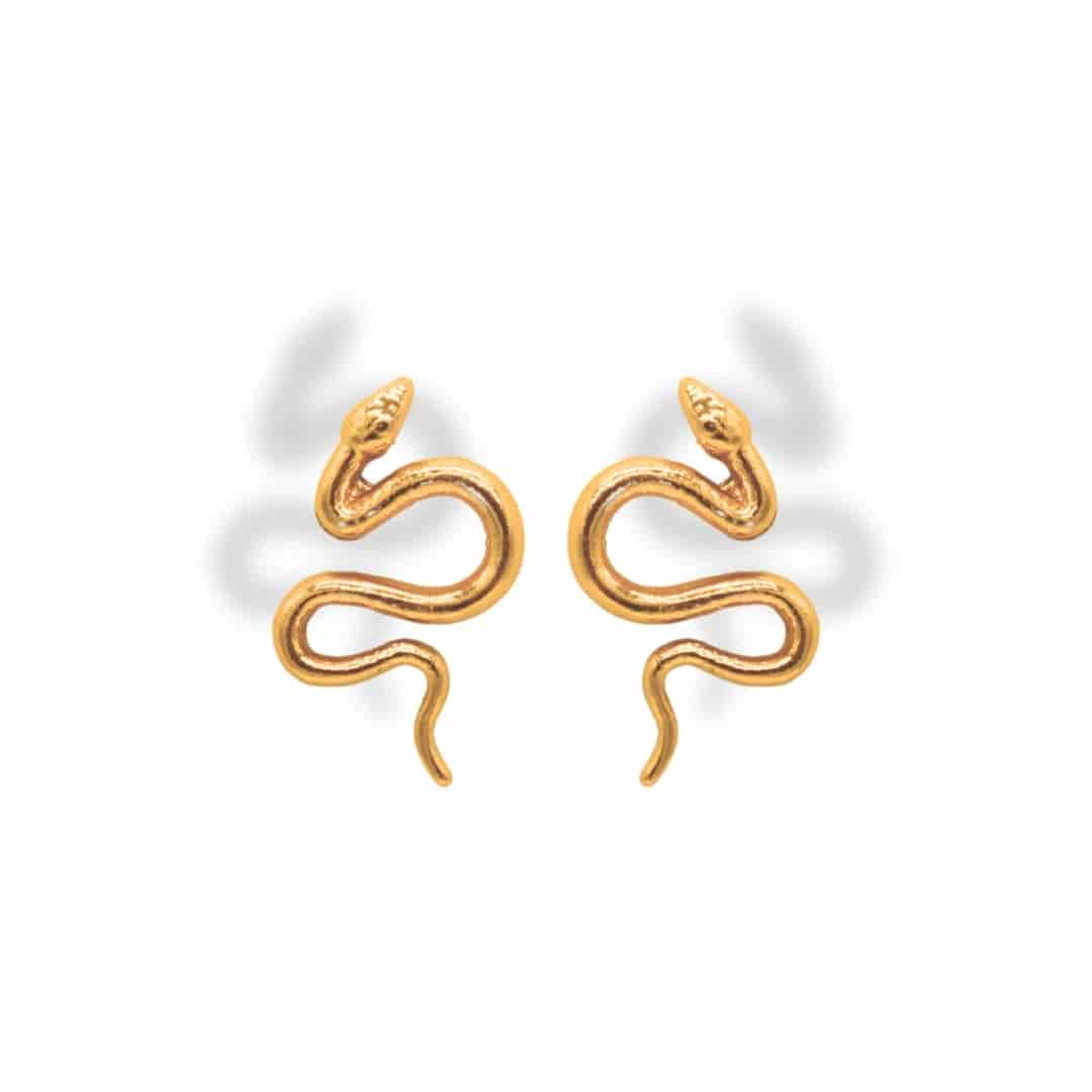Aretes de serpiente grande - miniatura 1