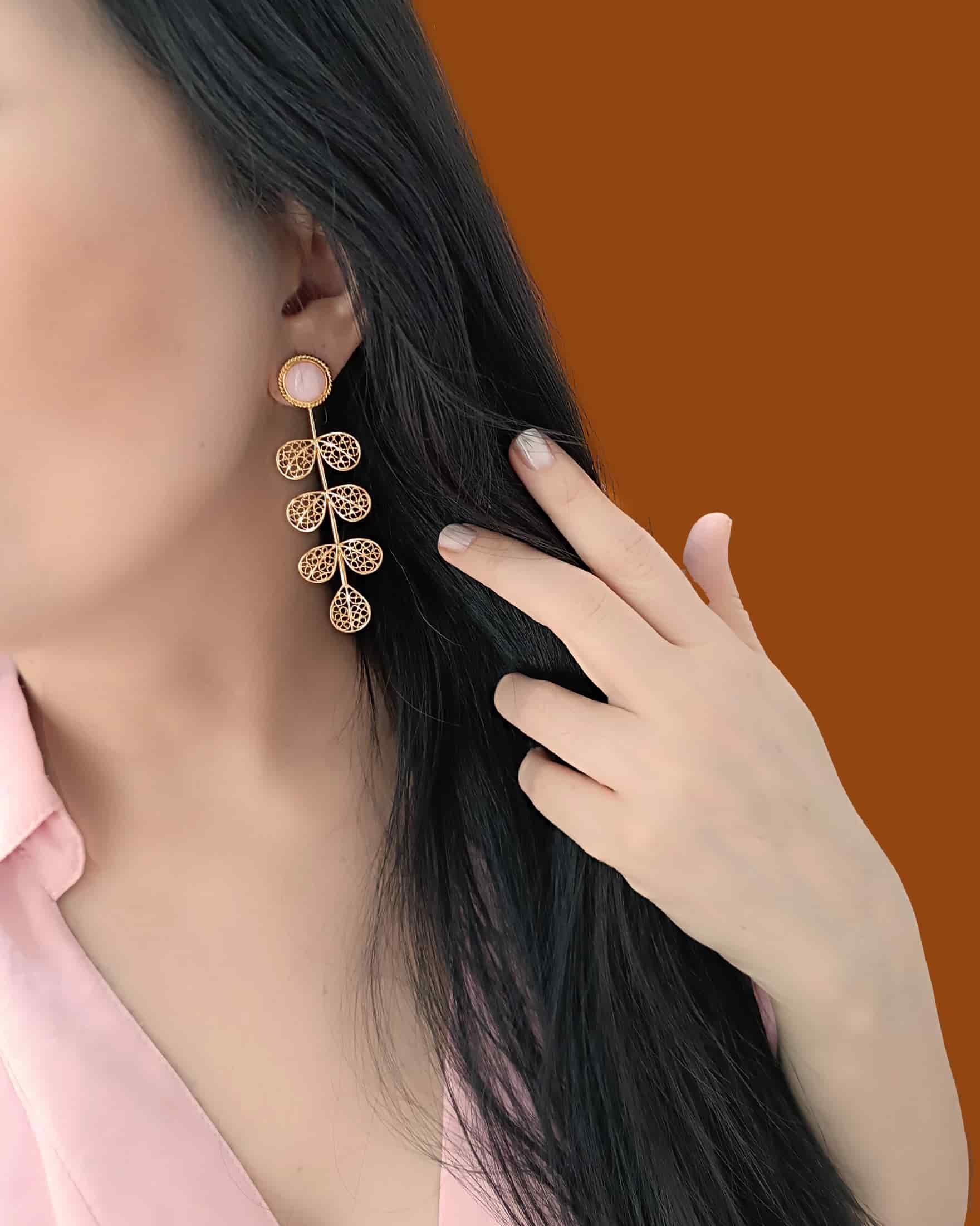 Aretes largos filigrana Hada - miniatura 7