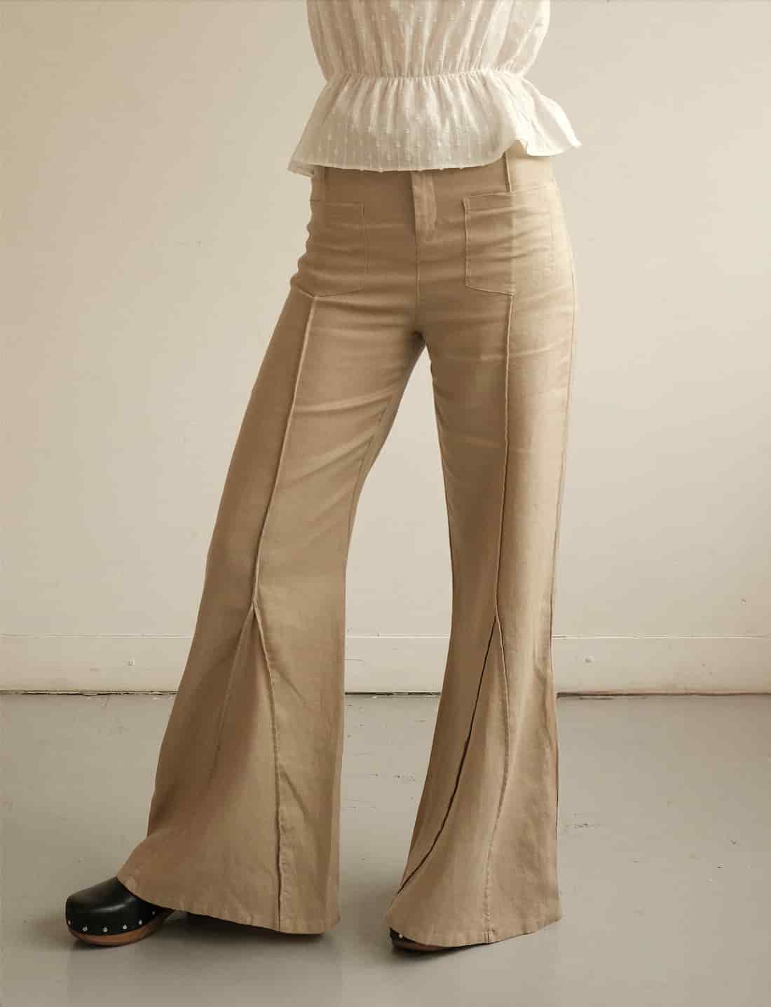 Pantalón Aire de lino | Mocca - miniatura 1