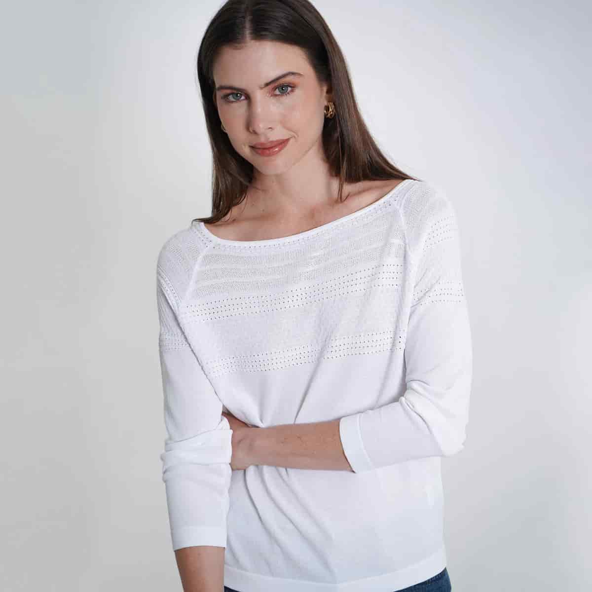 Sweater Cuello Redondo Manga Larga - miniatura 1