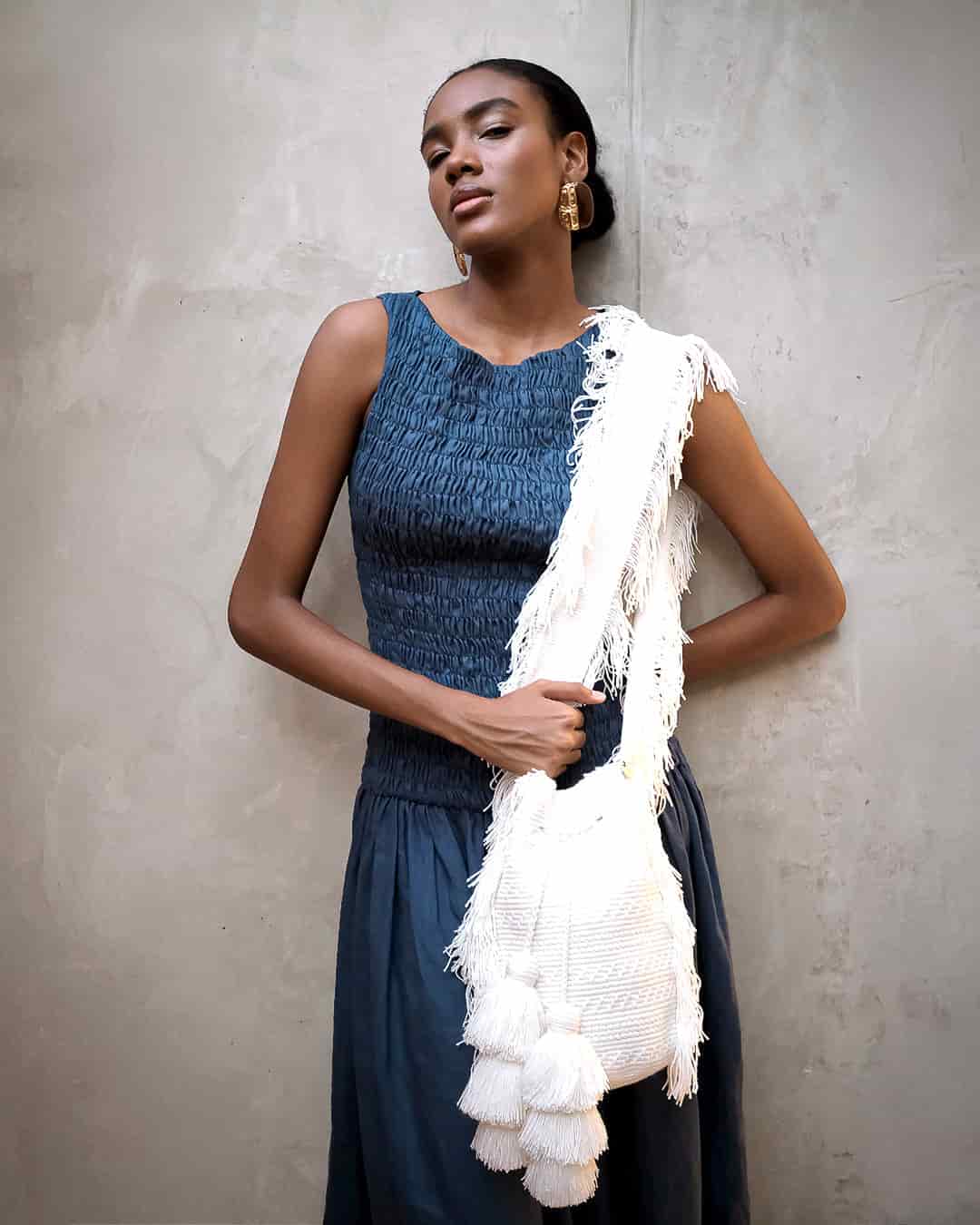 Mochila Wayuu Kamsa Basic Pearl - miniatura 6