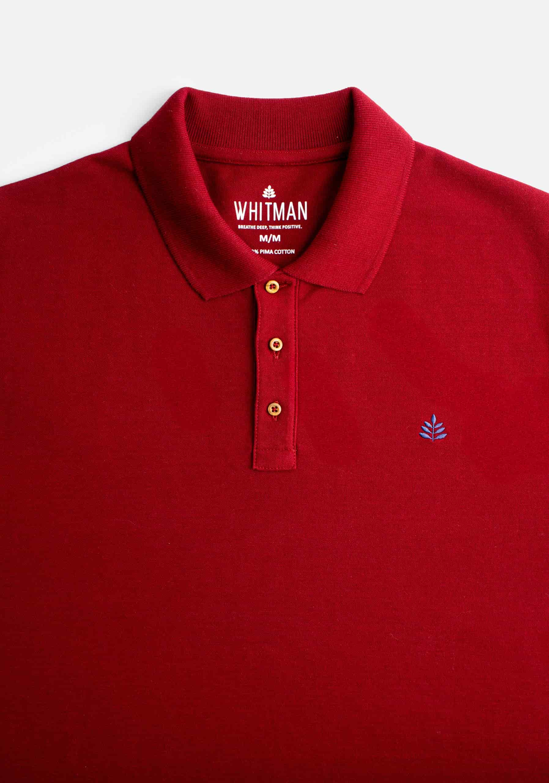 Camiseta Polo H Unicolor L-Azul Vino - miniatura 2