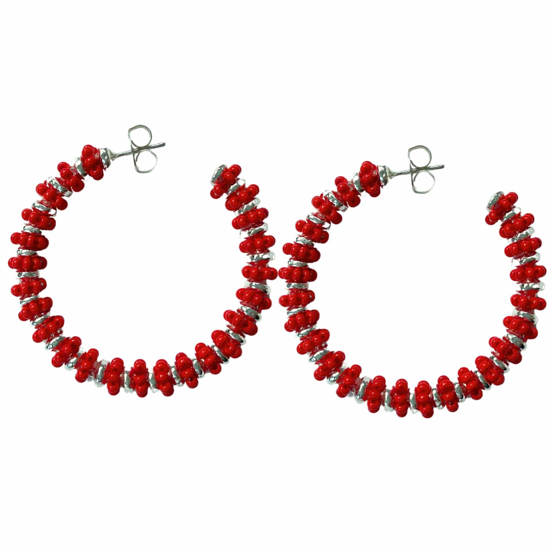 Formation Beaded Maxi Hoops - miniatura 7