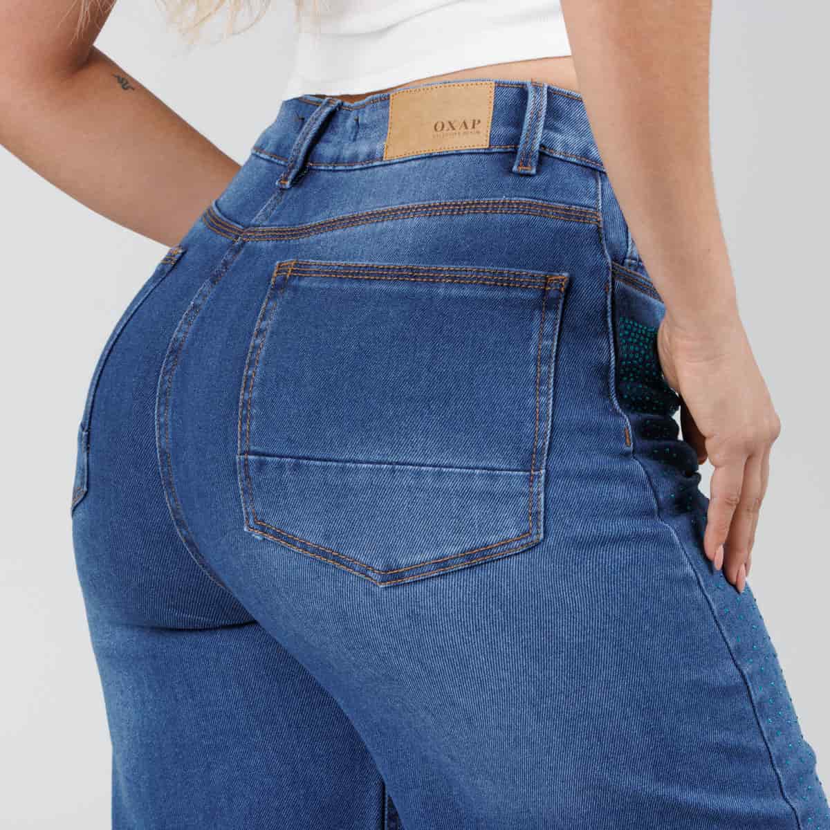 Jean Axspen Wide Leg Brillos  Ox-2788 - miniatura 4
