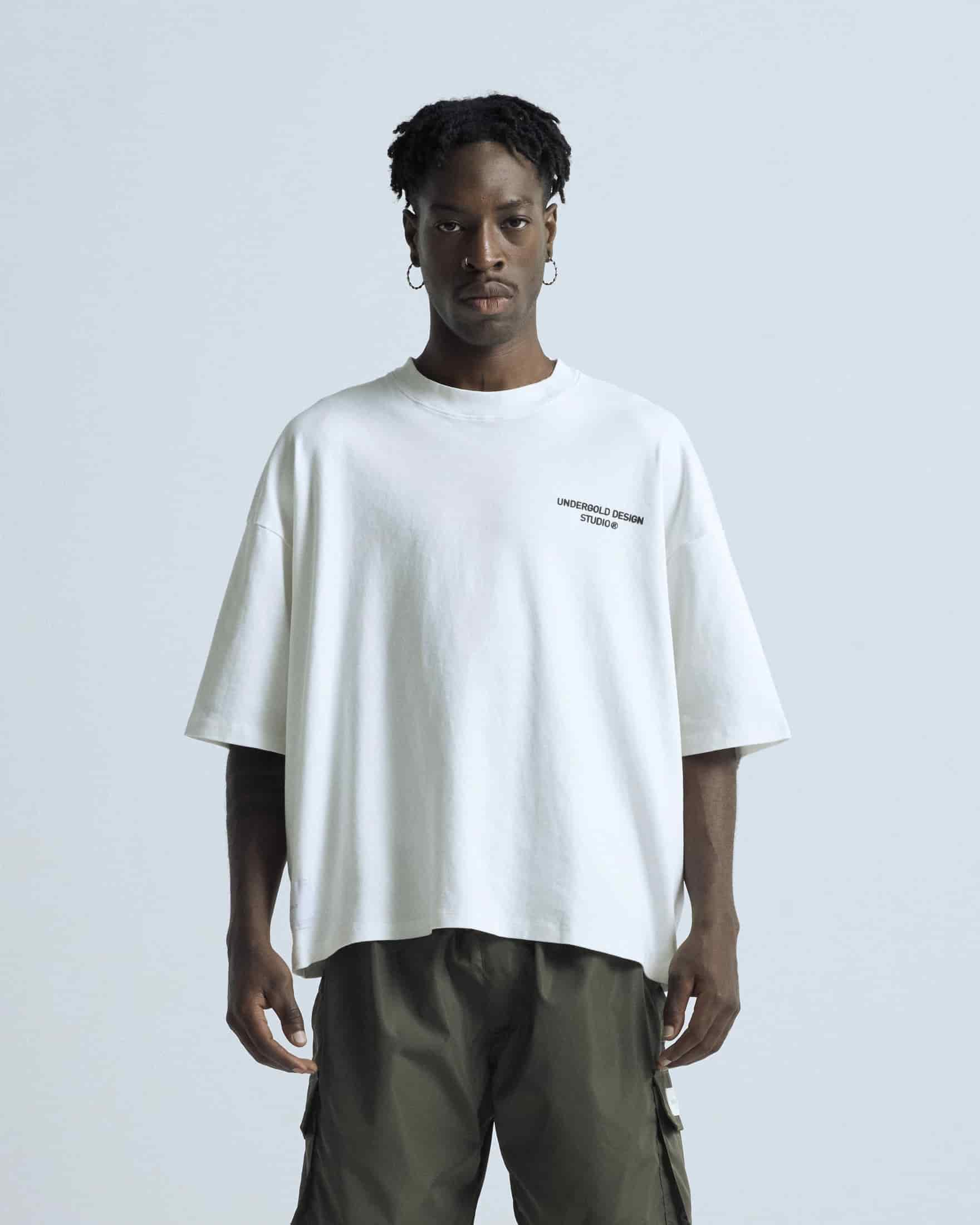 Basics Undergold Design Studio Boxy T-shirt White - miniatura 2