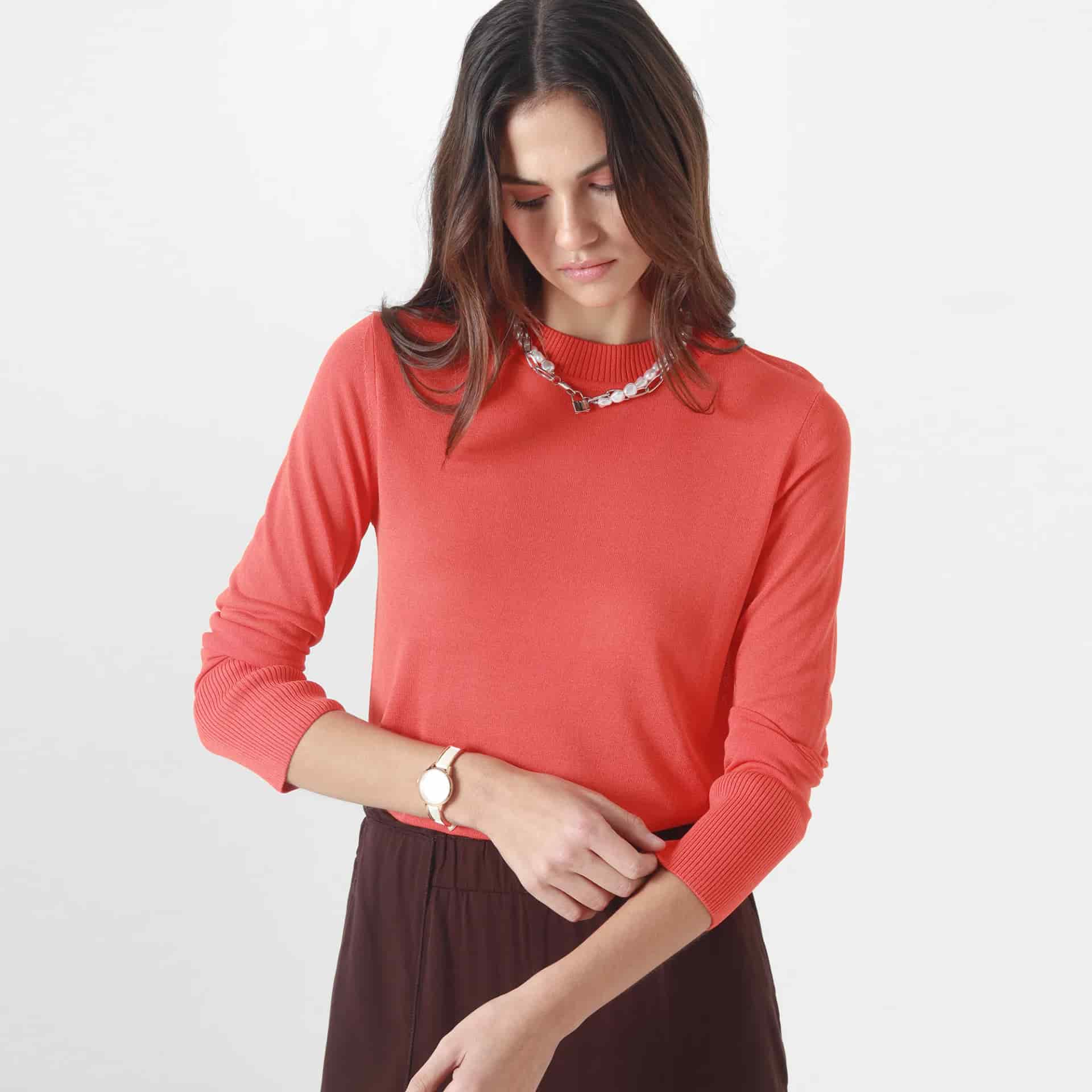 Sweater Cuello Alto Manga Larga - miniatura 5