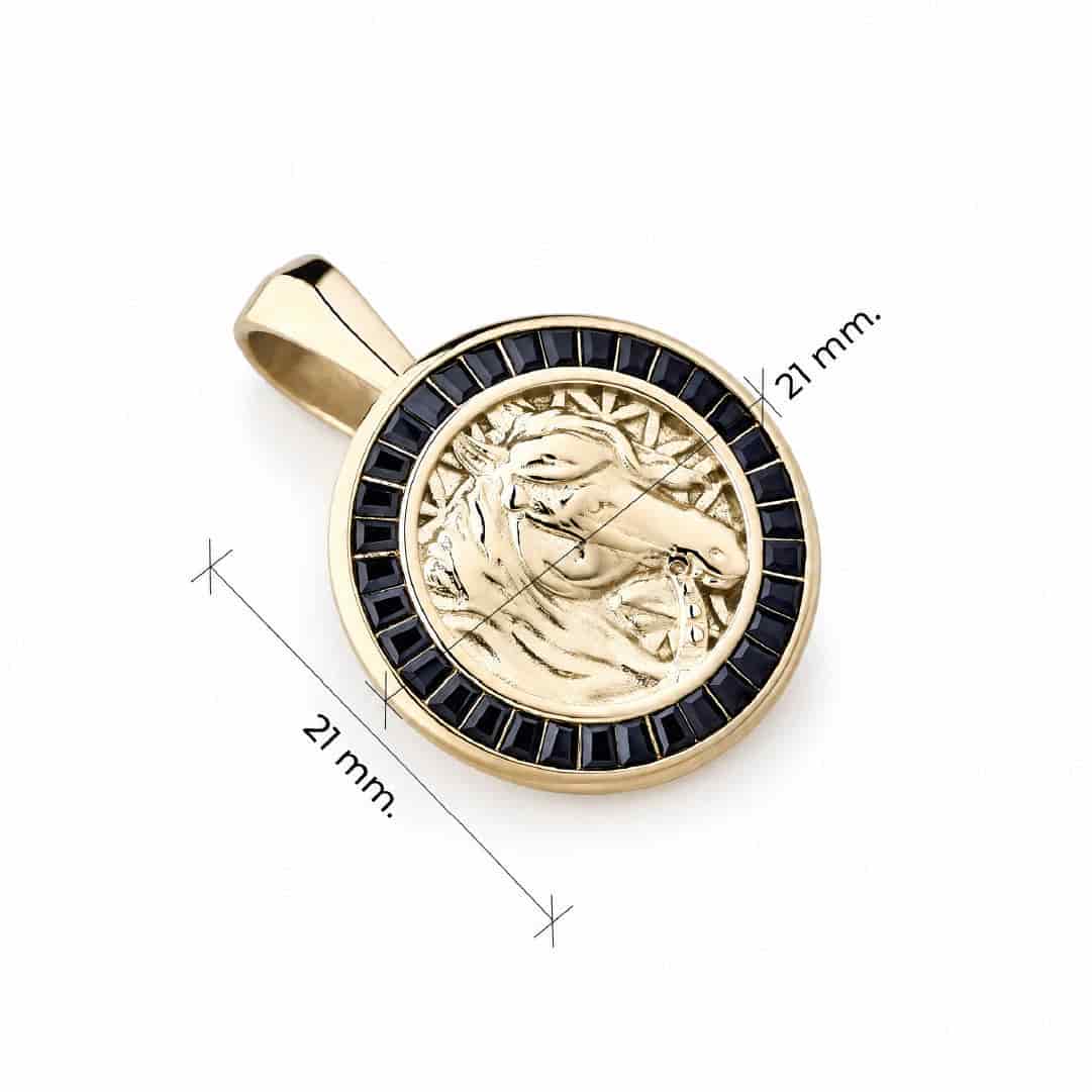 Medalla Equus Gemas Negras - miniatura 5