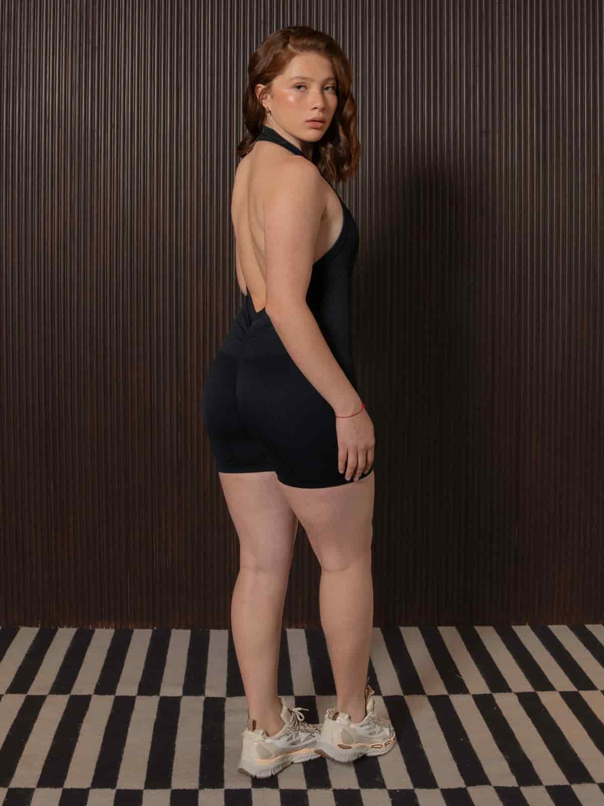 Rose enterizo seamless corto negro - miniatura 4
