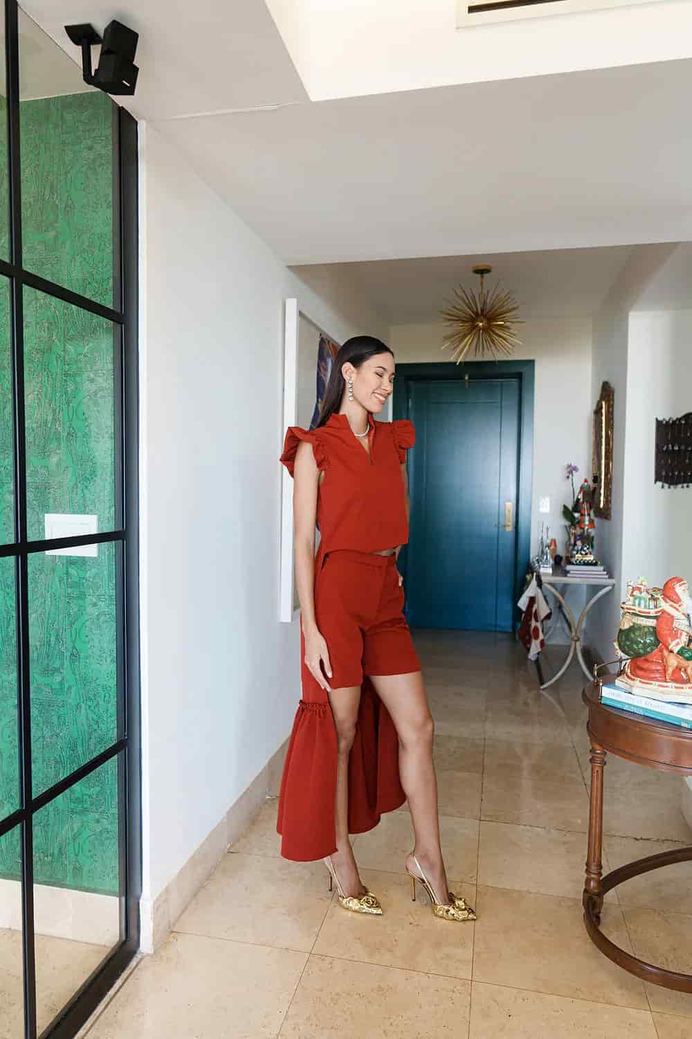 Shelly Ruffle Set - Red - miniatura 3