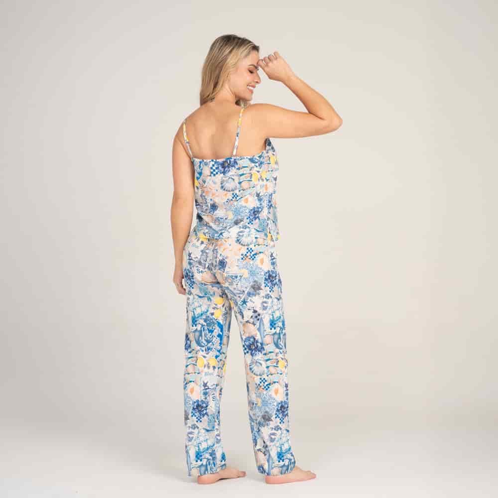Conjunto de Pijama Pantalón Largo Arrecifes. - miniatura 2