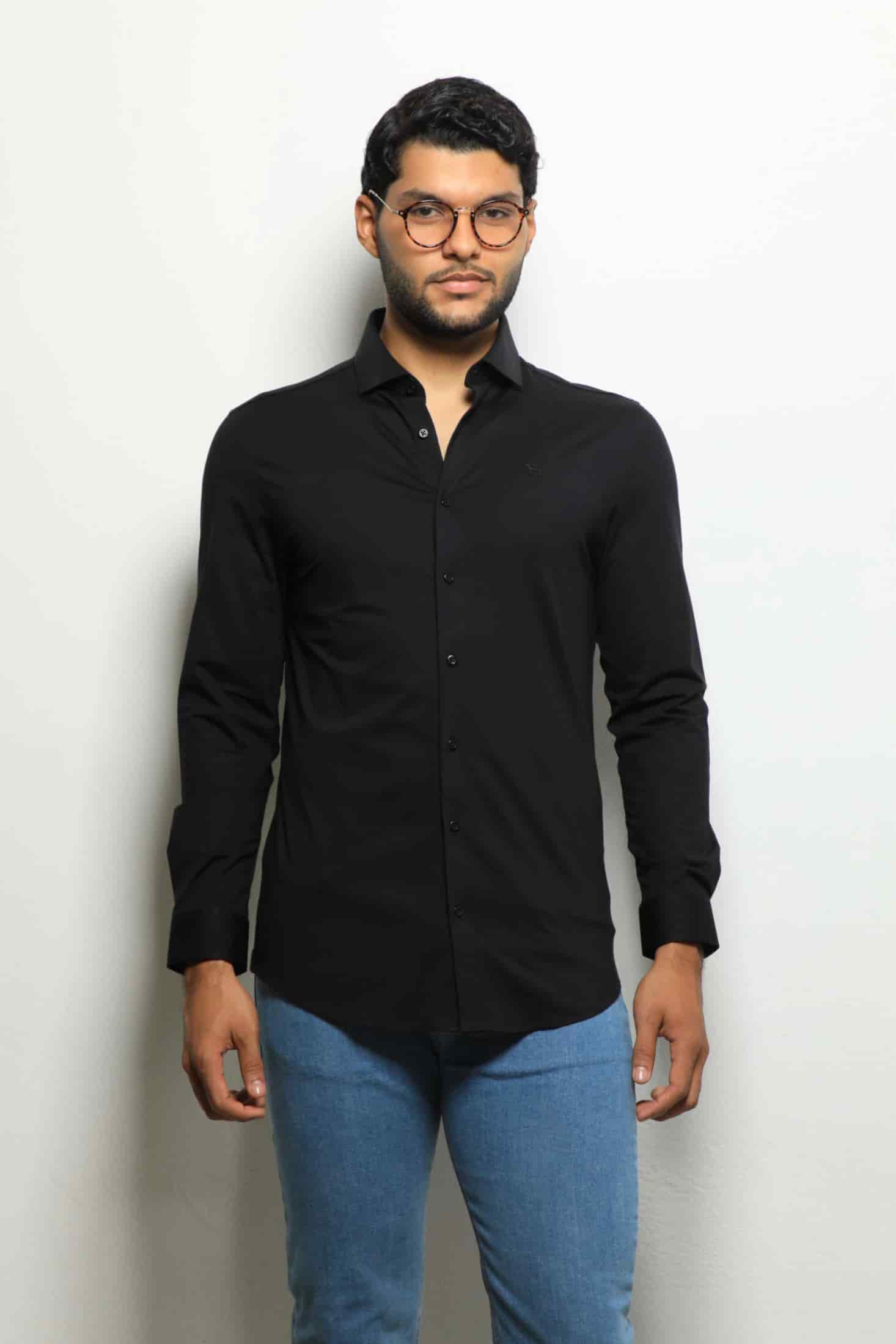 Camisa Manga Larga Negro - miniatura 4