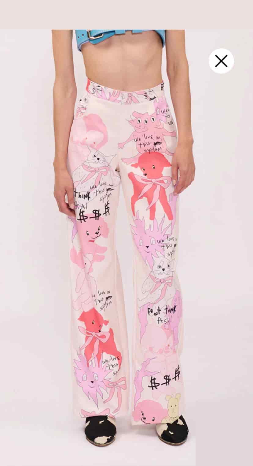 BEIGE CARTOON PANT - miniatura 2