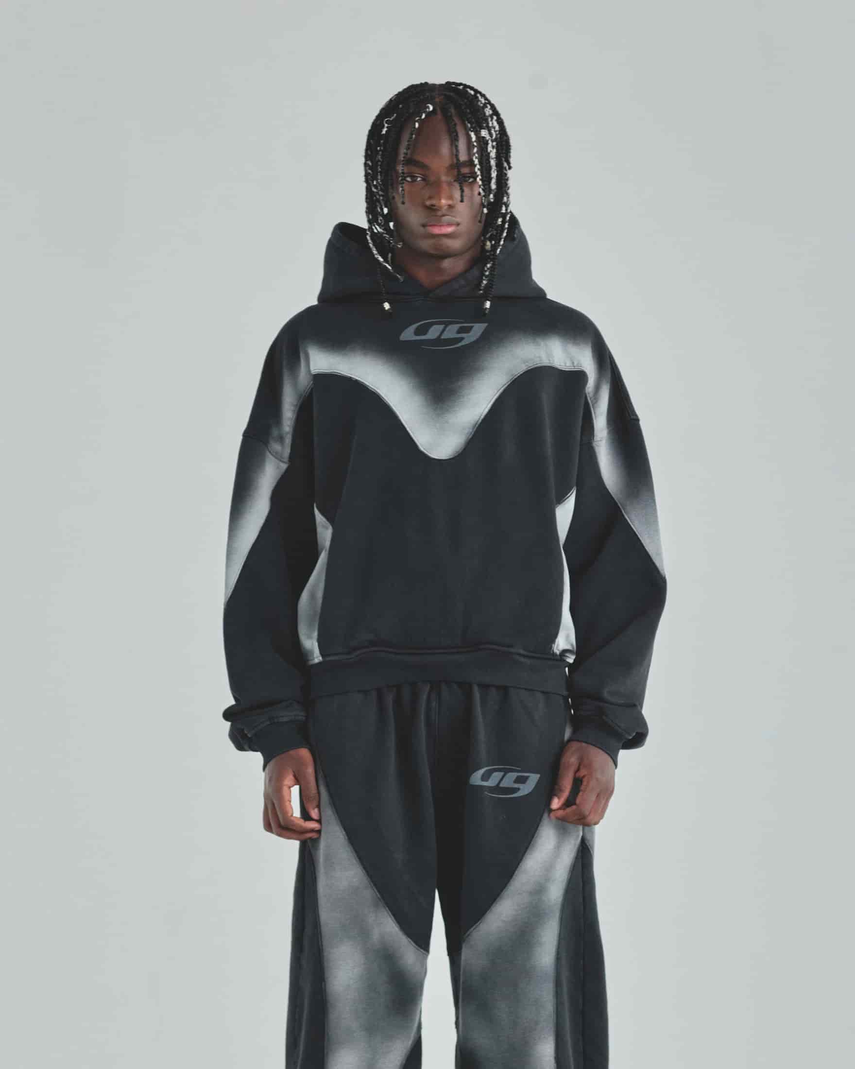 Act 1 UG Boxy Fit Hoodie Sandblast Black - miniatura 2
