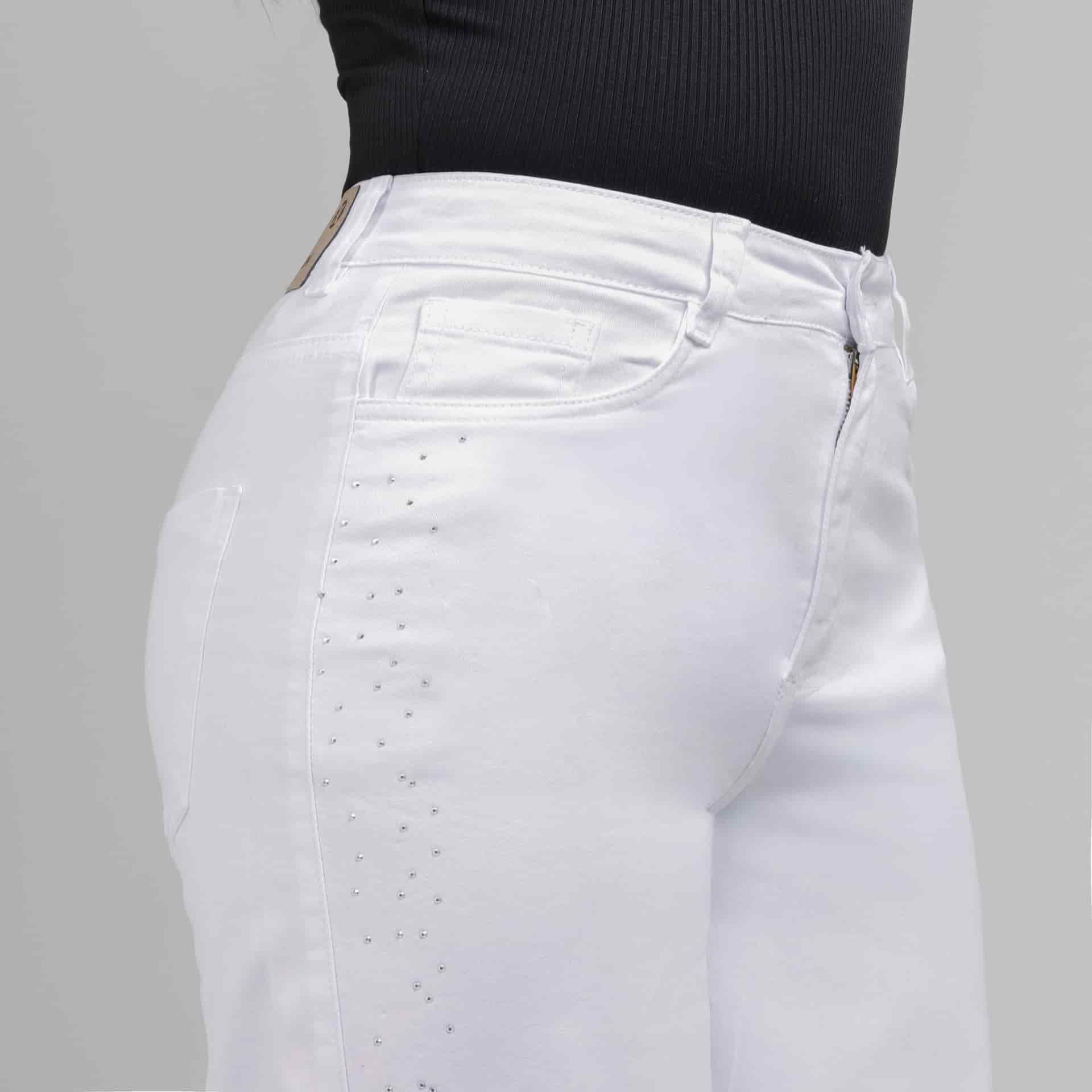 Pantalón Drill Axspen Wide Leg Ax-2857 Blanco - miniatura 3