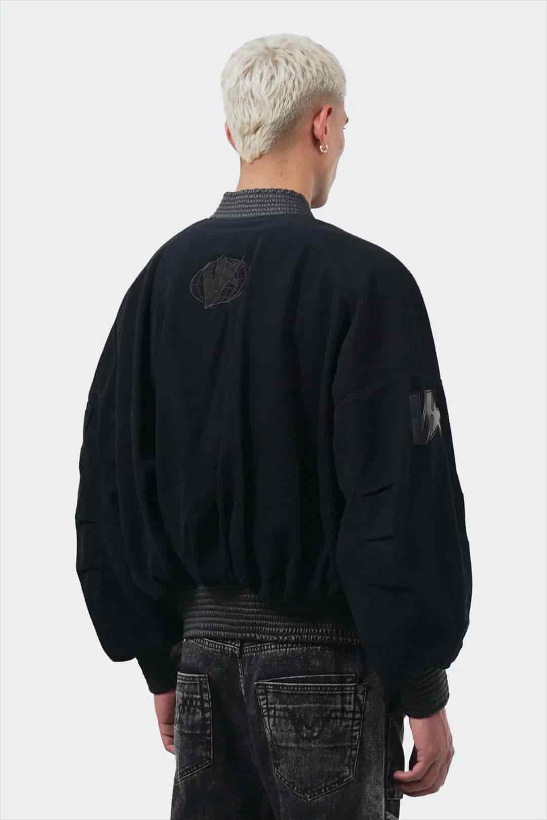VENENO CHAQUETA DENIM CUERO BOMBER - miniatura 5