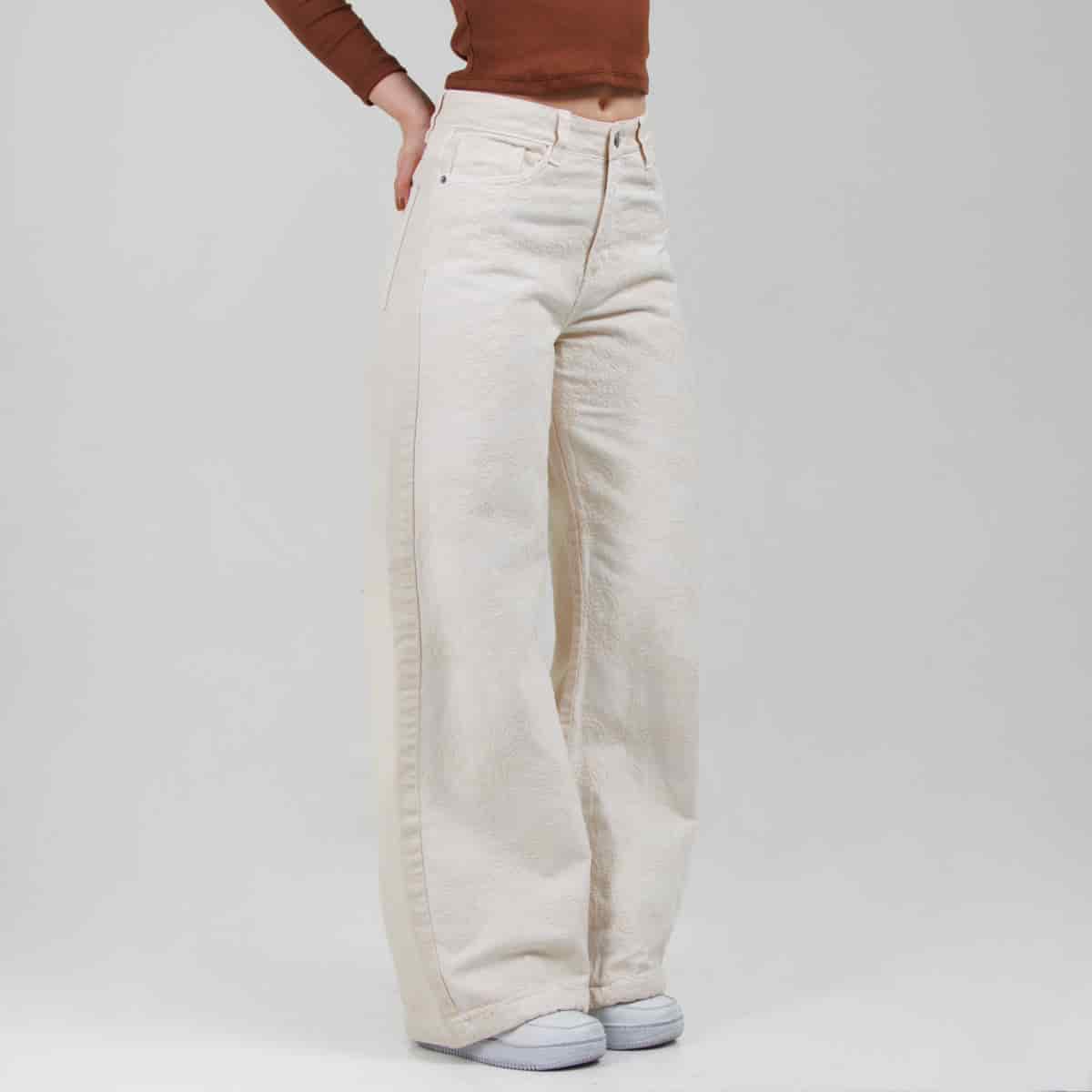 Jean Wide Leg Marfil Ax-3070 Rigido - miniatura 3
