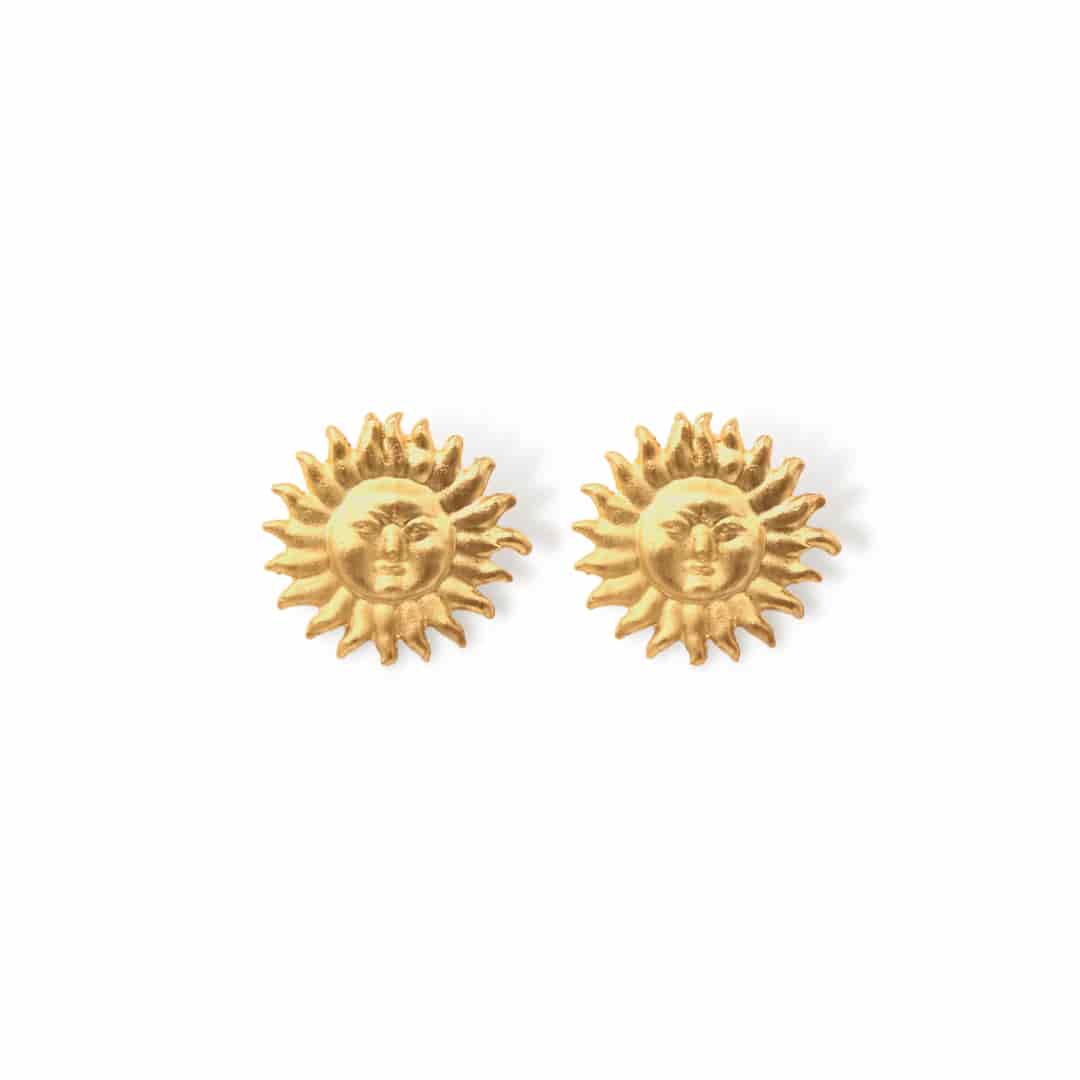Aretes de sol con cara completa - miniatura 2