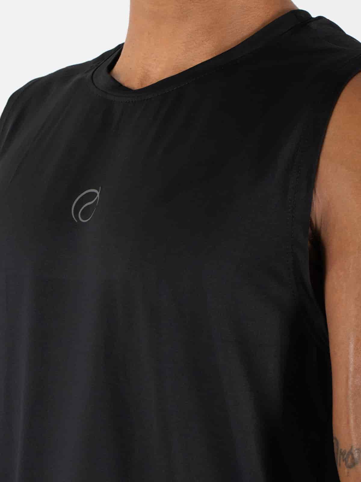 Camisilla hombre juno ibiza negra - miniatura 4
