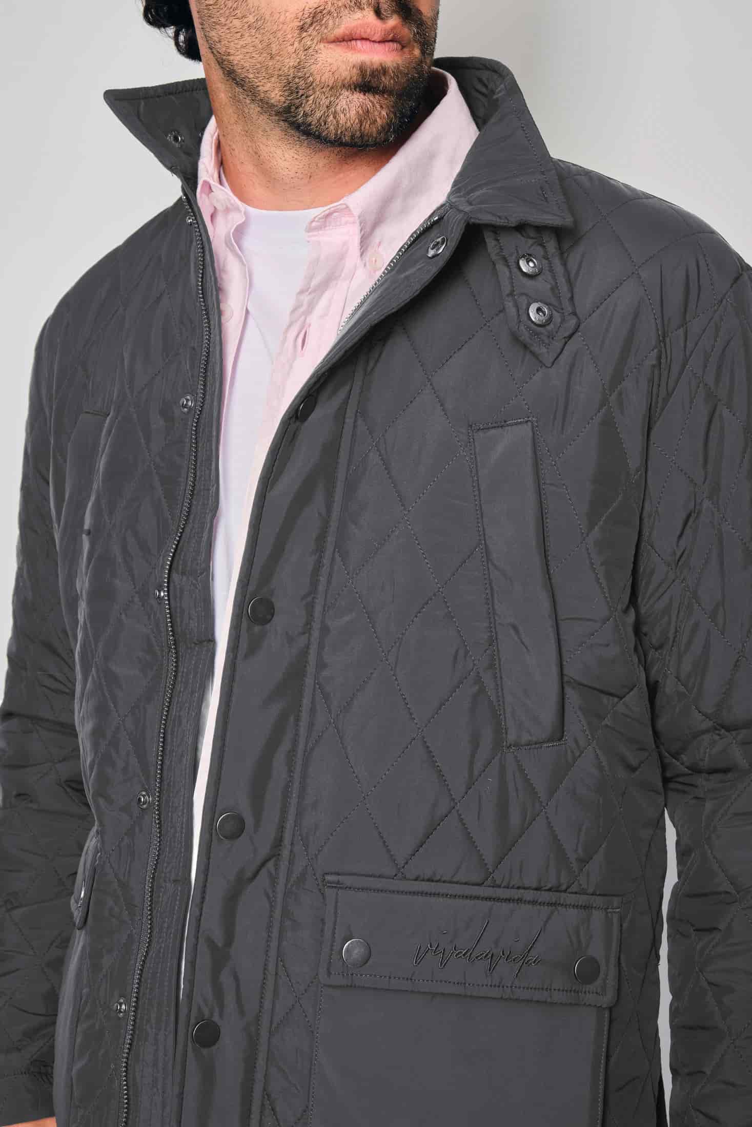 QUILTED JACKET GREY - miniatura 2