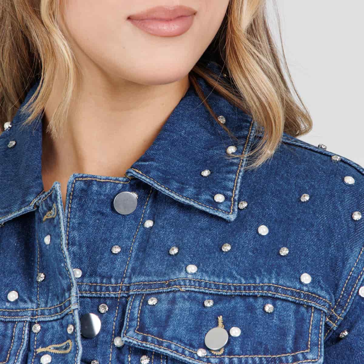 Chaqueta Denim brillos GY6515 - miniatura 3