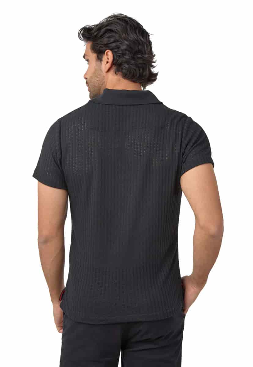 Polo tejida negra - miniatura 6