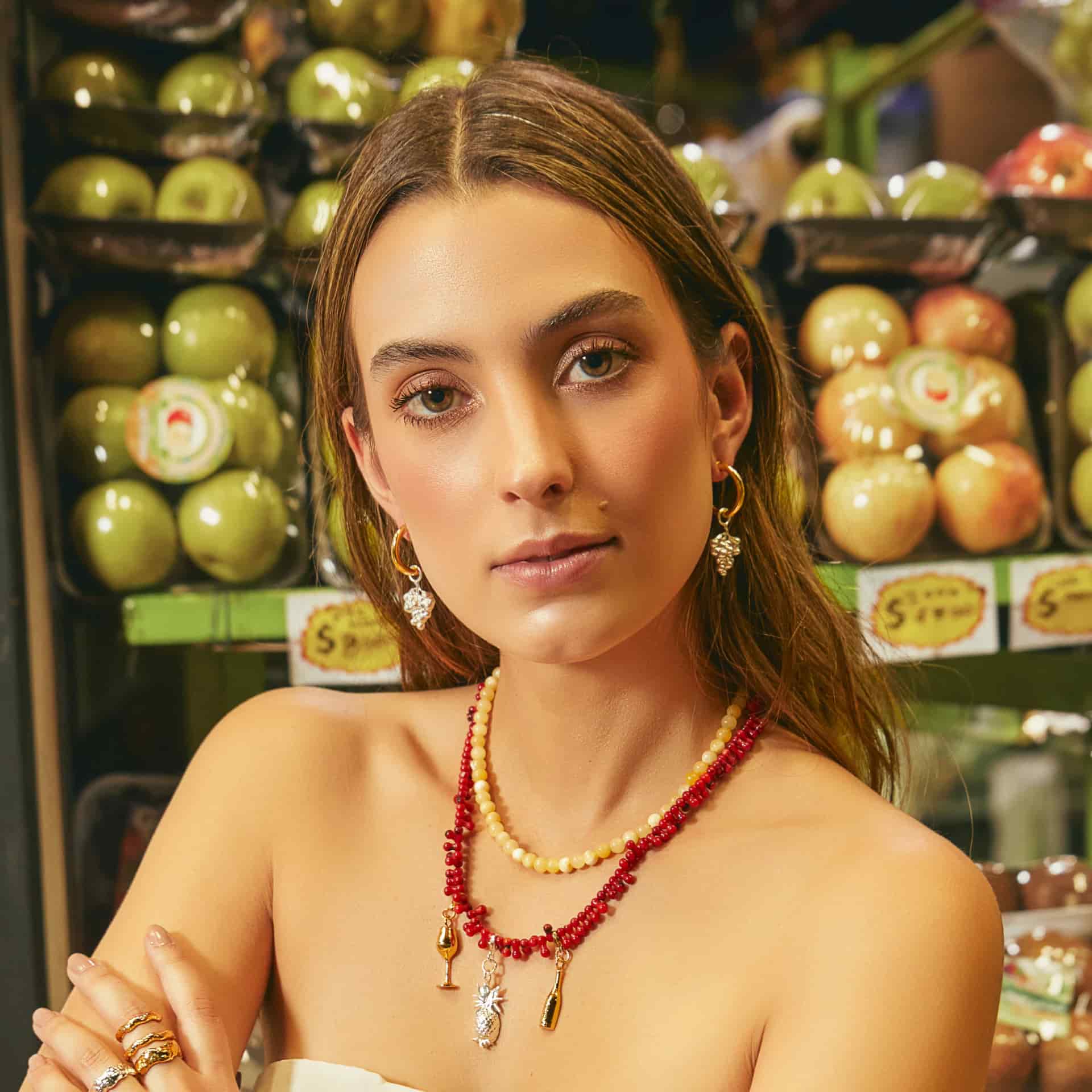 Collar de aragonita amarillo - miniatura 4