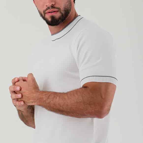 T-SHIRT MODA TEJIDO HOMBRE - miniatura 5