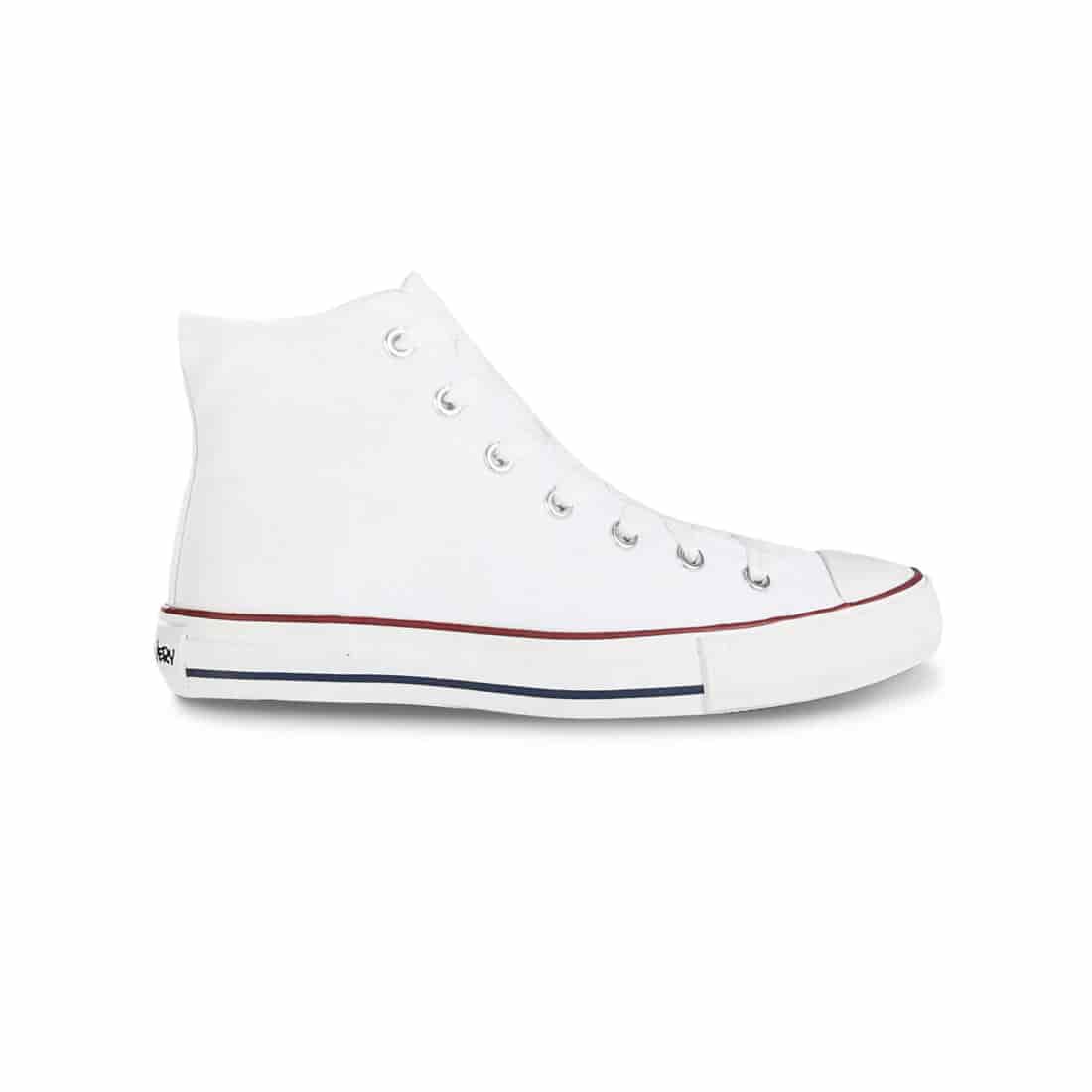 Tenis Urbanos Discovery Alto Blanco-Rojo Croydon Unisex - miniatura 2