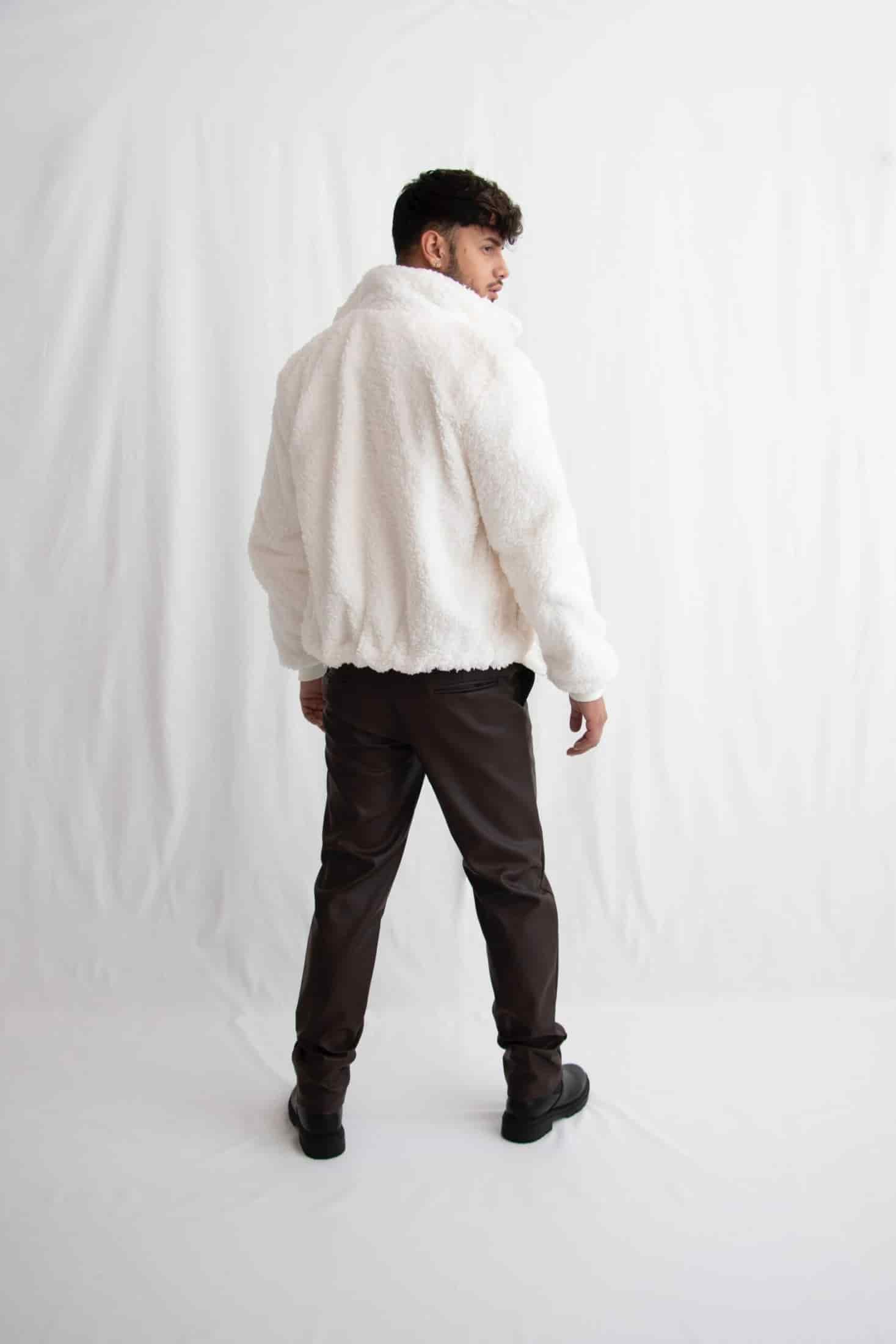 Chaqueta oveja marfil - miniatura 4