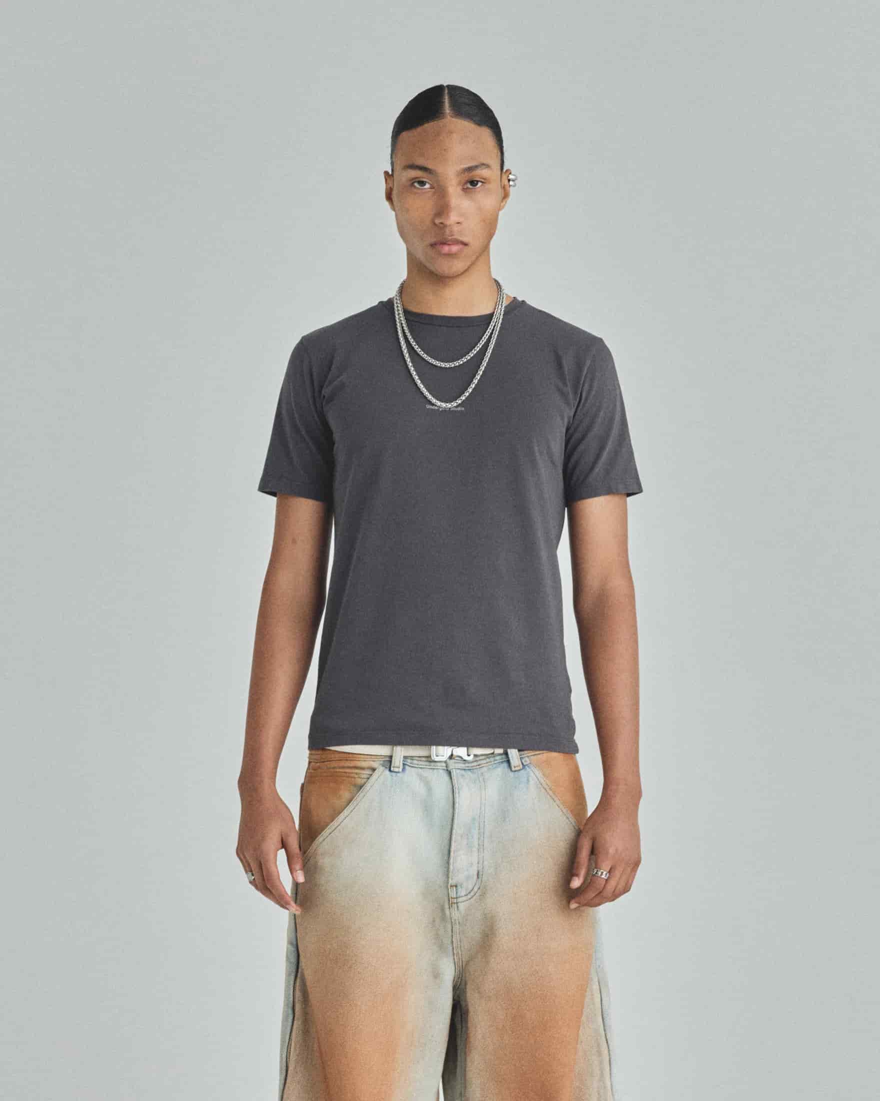 Basics Undergold Studio Ultra Slim Fit Tshirt Vintage Gray - miniatura 2
