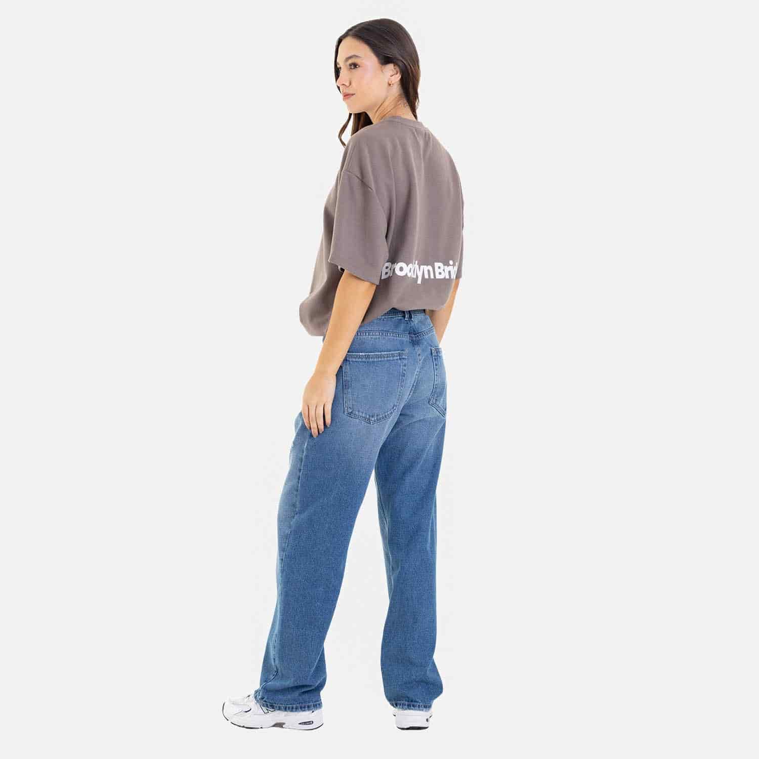 Clean Relaxed Fit Jeans Mid Blue - miniatura 12