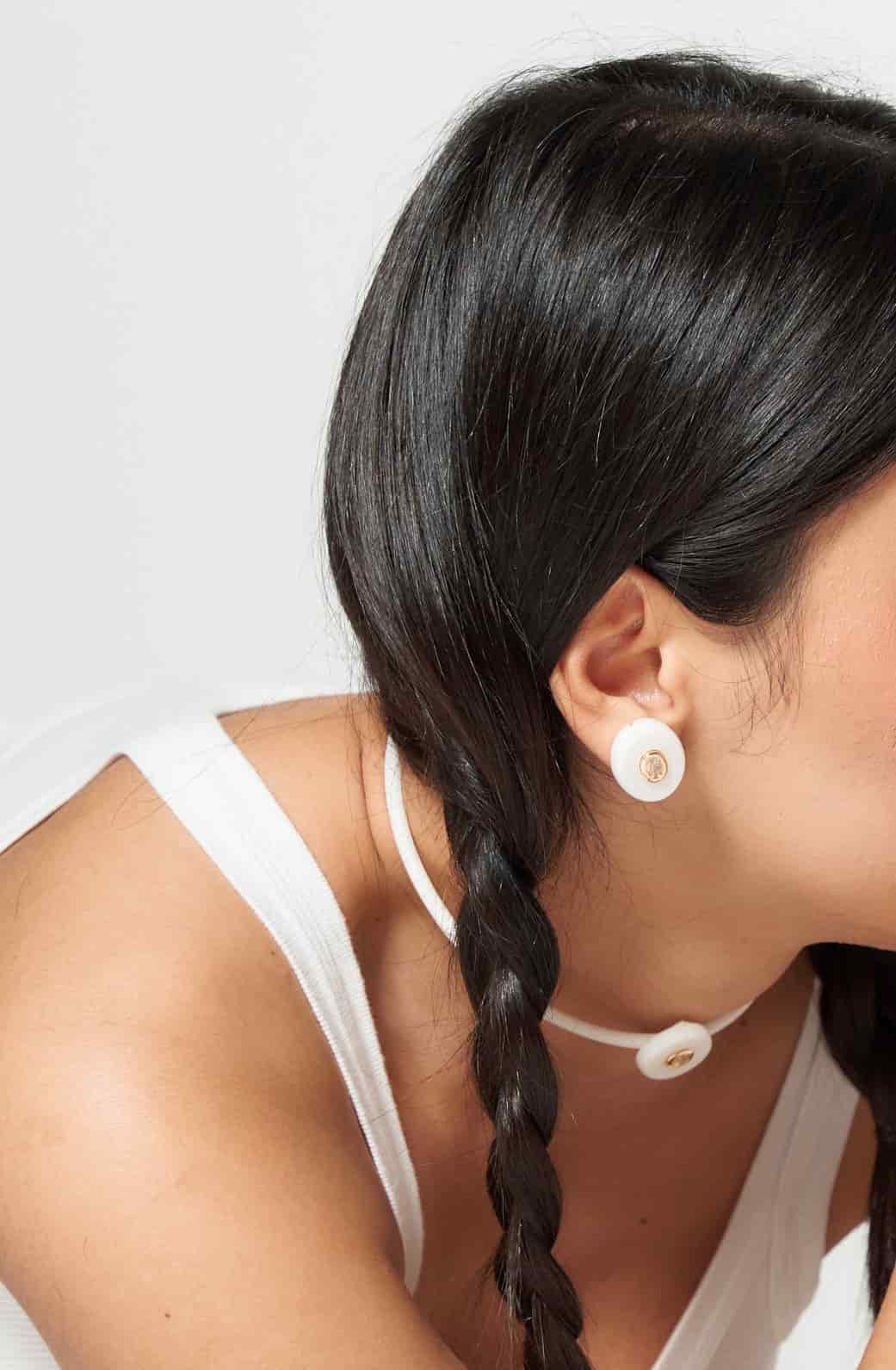 MERINGUE - M EARRINGS - miniatura 3