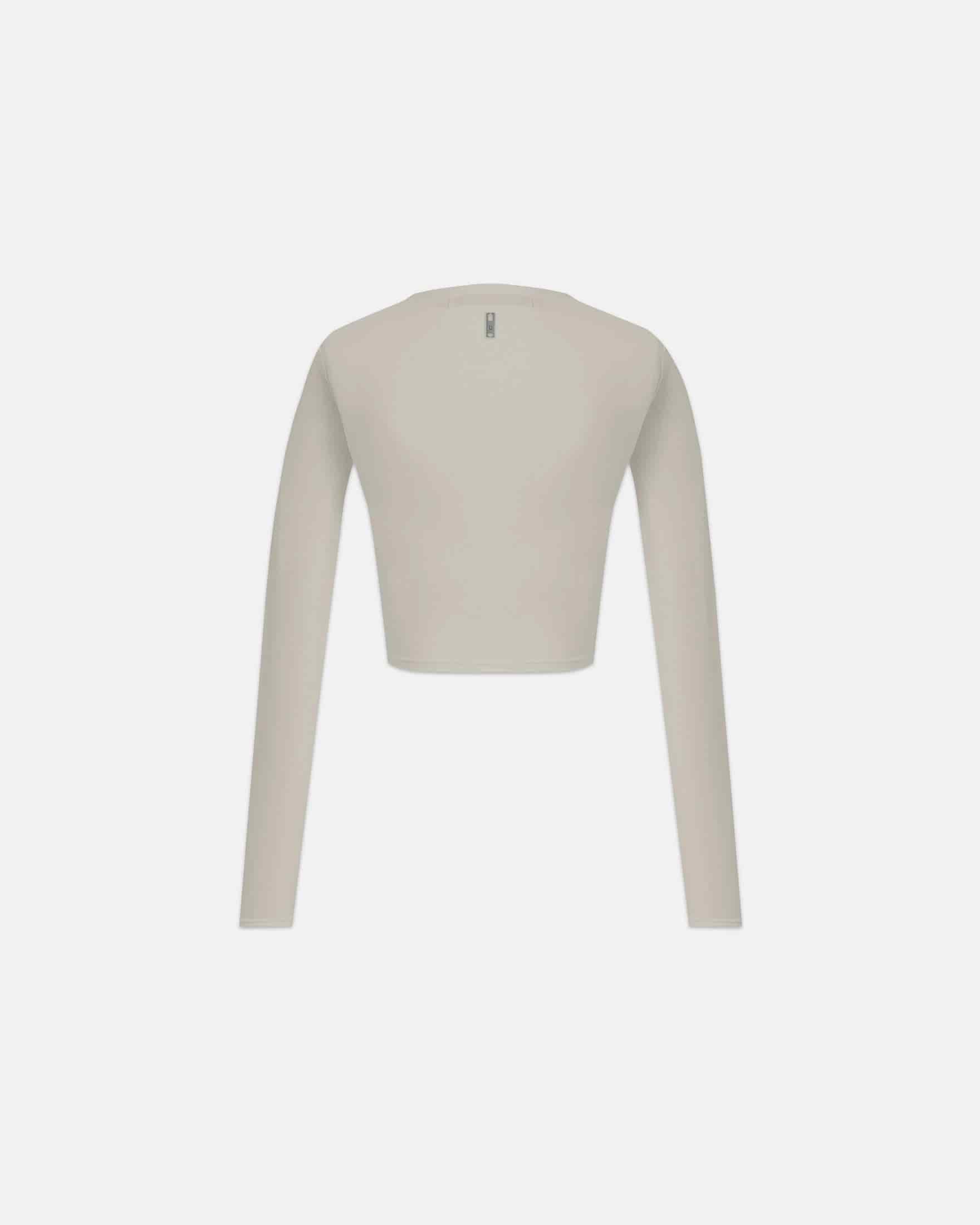 W Line Basic Long Sleeve Tshirt Light Gray - miniatura 3