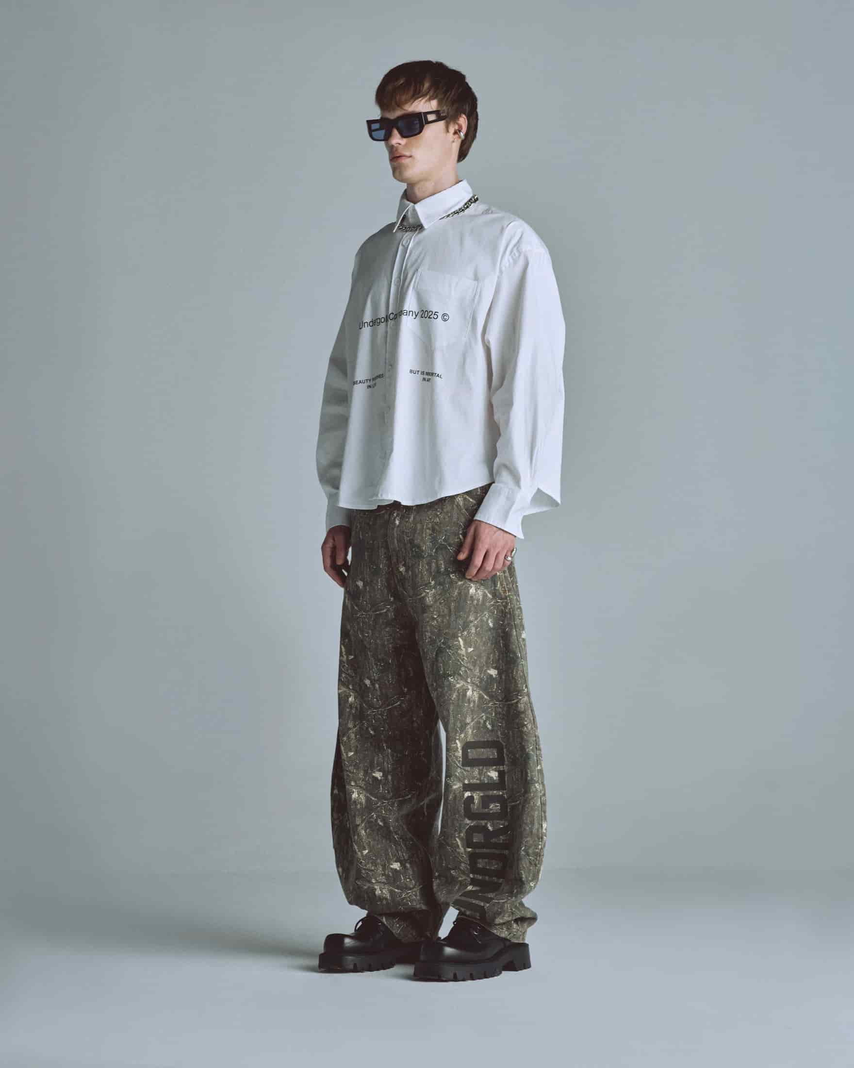 Echoes Beauty Long Sleeve Boxy Fit Shirt Bone - miniatura 5