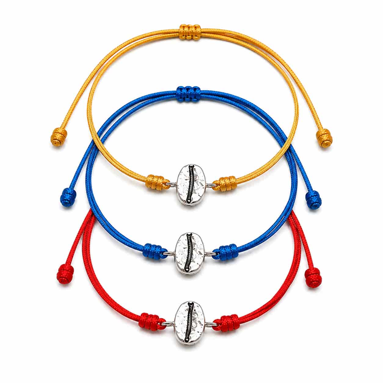 Pulsera grano de café Caturra en plata - Vamos cafeteros - miniatura 1