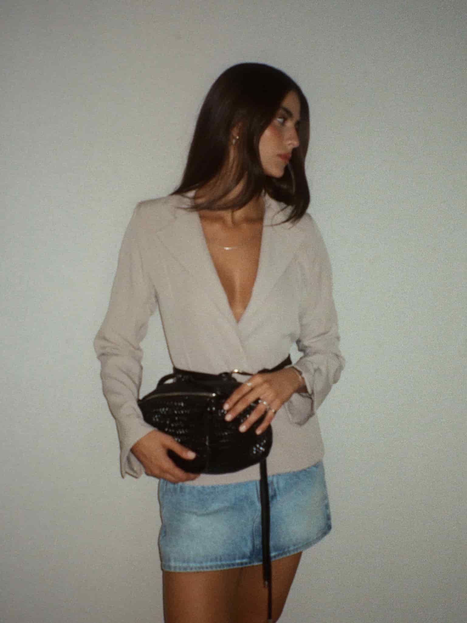 WAIST CLASSIC BLAZER - SAND - miniatura 6