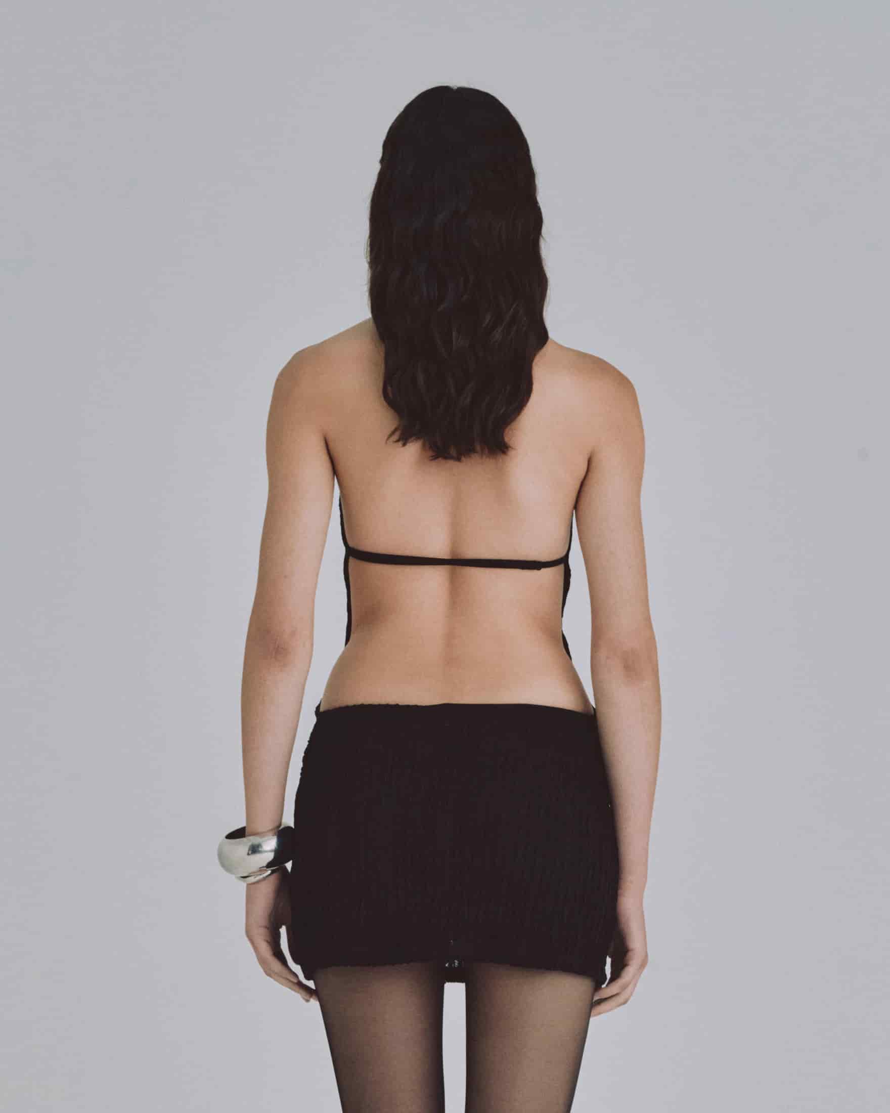 Basics Transparent Dress Black - miniatura 7