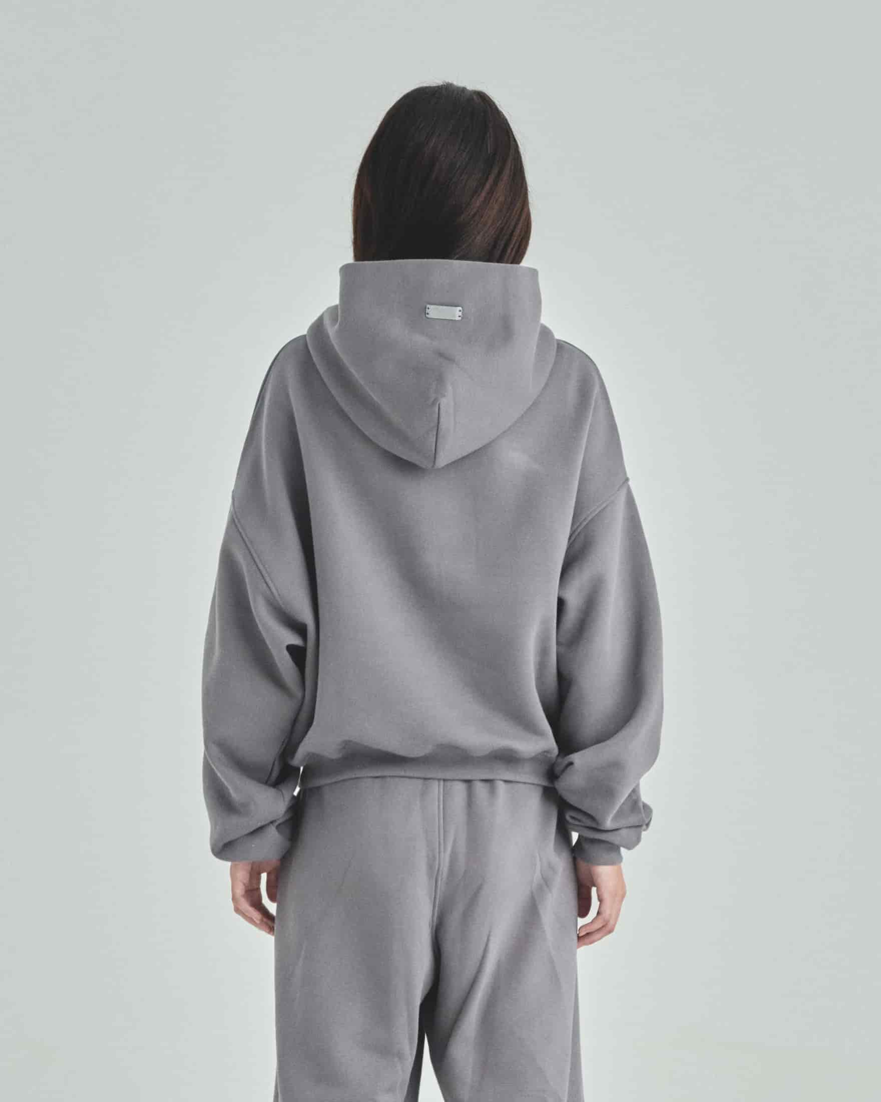 Blanks Boxy Fit Hoodie Gray - miniatura 8