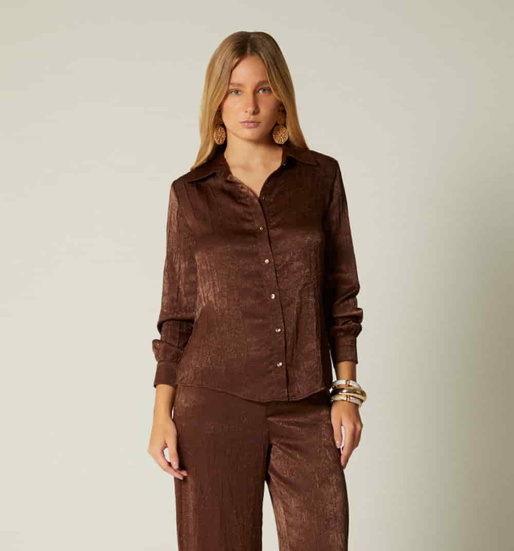 Blusa camisera manga larga - miniatura 14