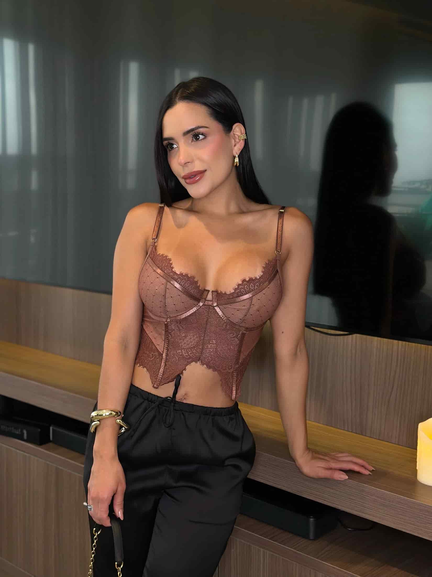 CROP TOP MULLER MOCCA - miniatura 1