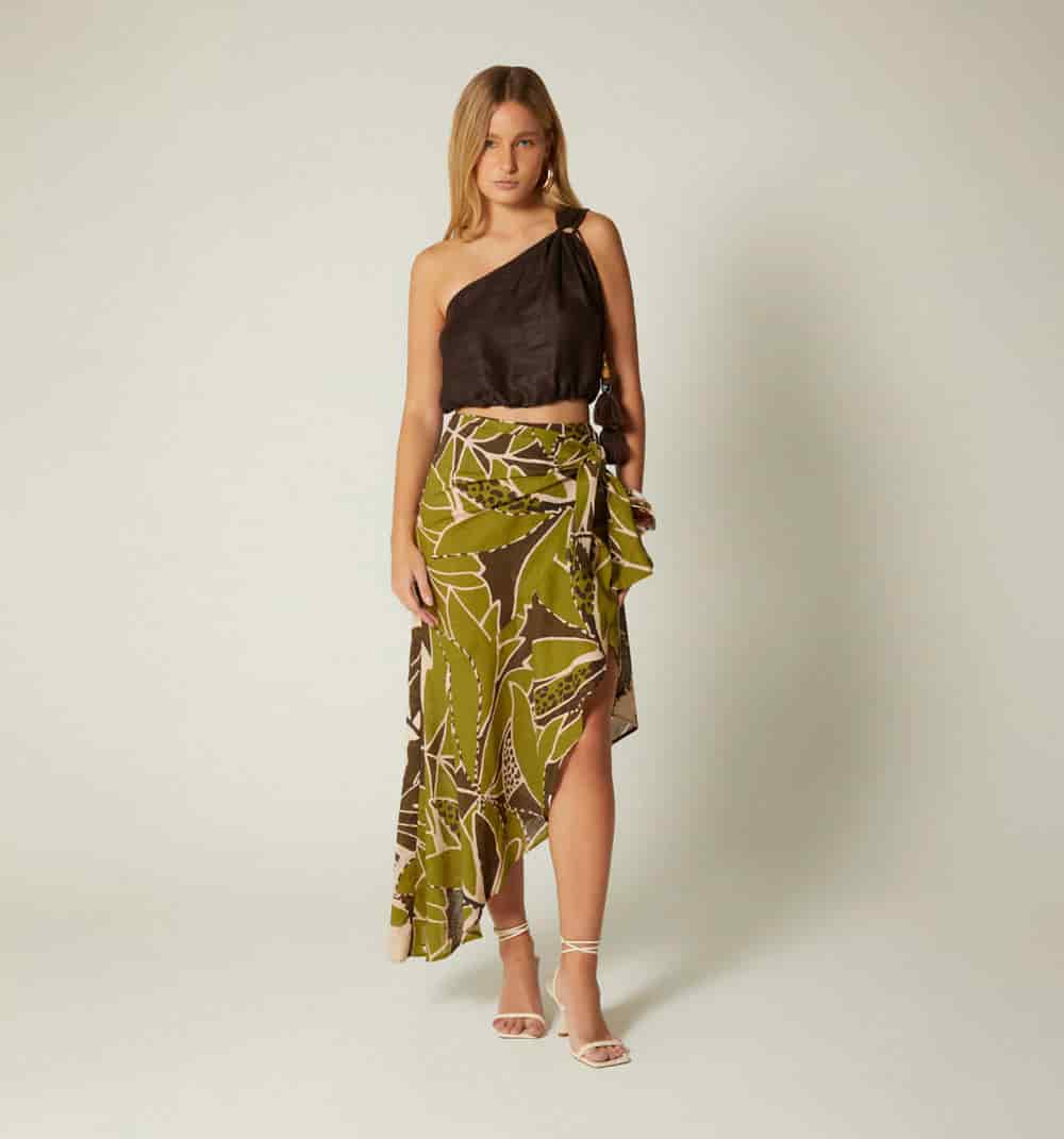 Falda wrap con bolero y amarre - miniatura 1