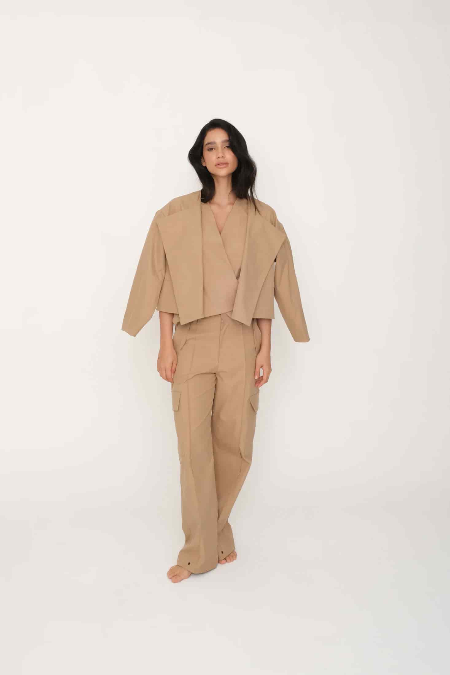 Chaqueta Habla Camel - miniatura 4