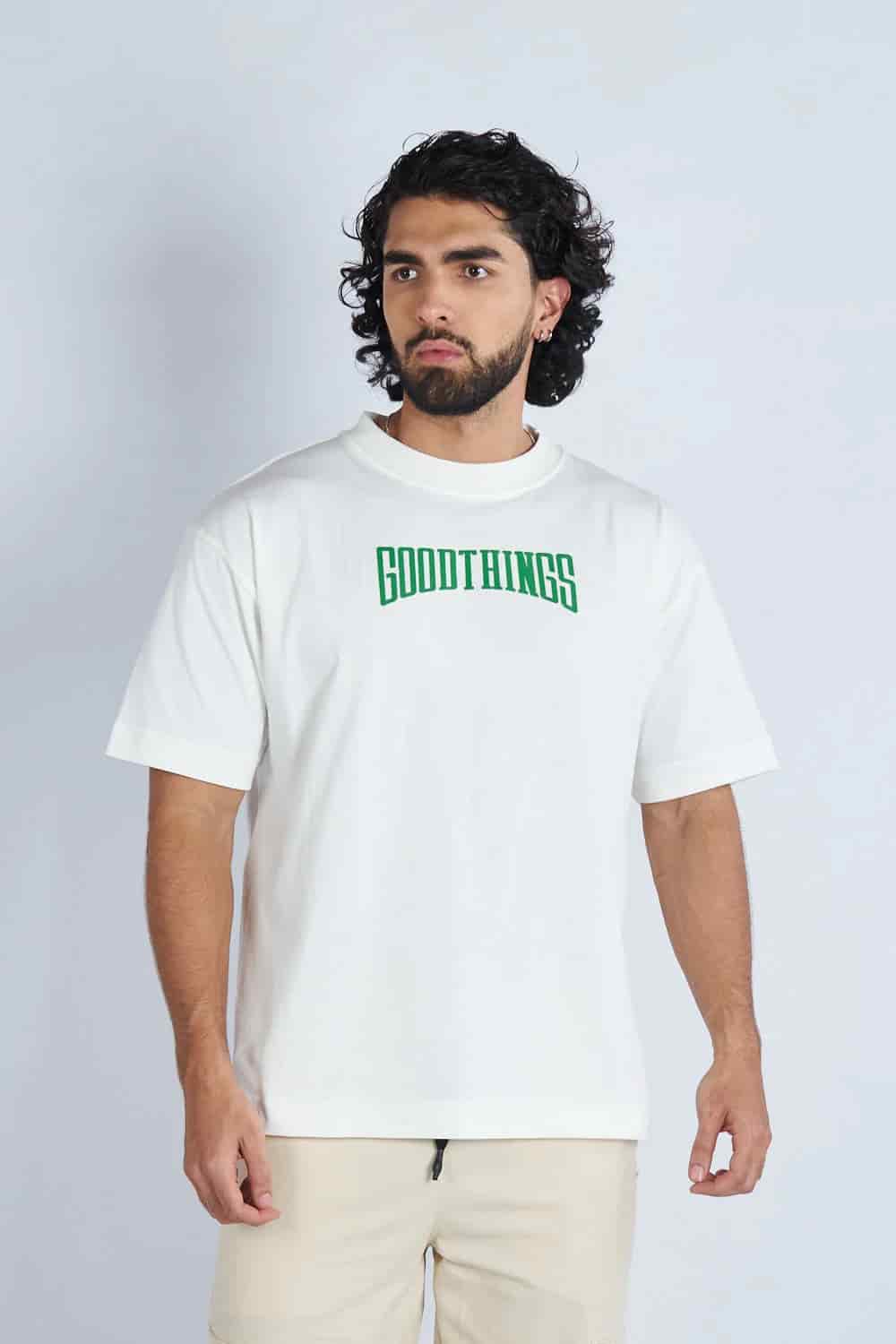 Camiseta oversize estampada Good Things Marfil| DROP 03 | - miniatura 1
