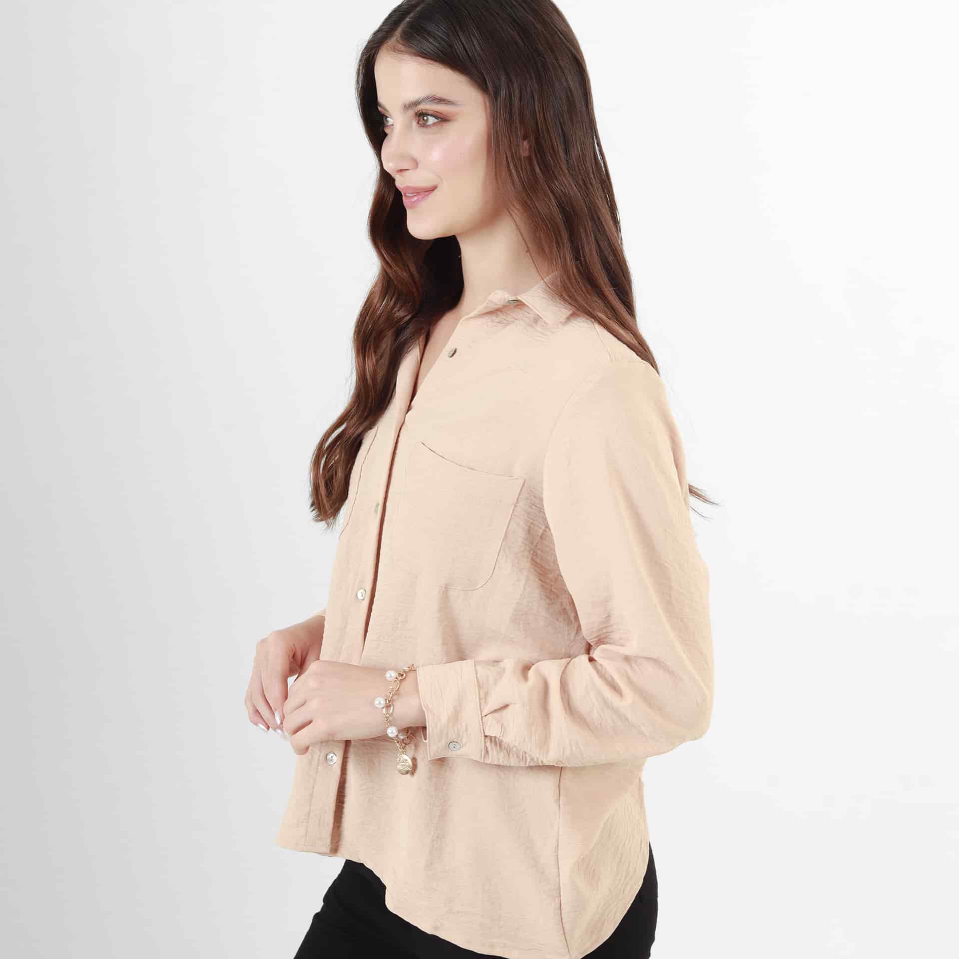Camisa Cuello Camisero Manga Larga - miniatura 2