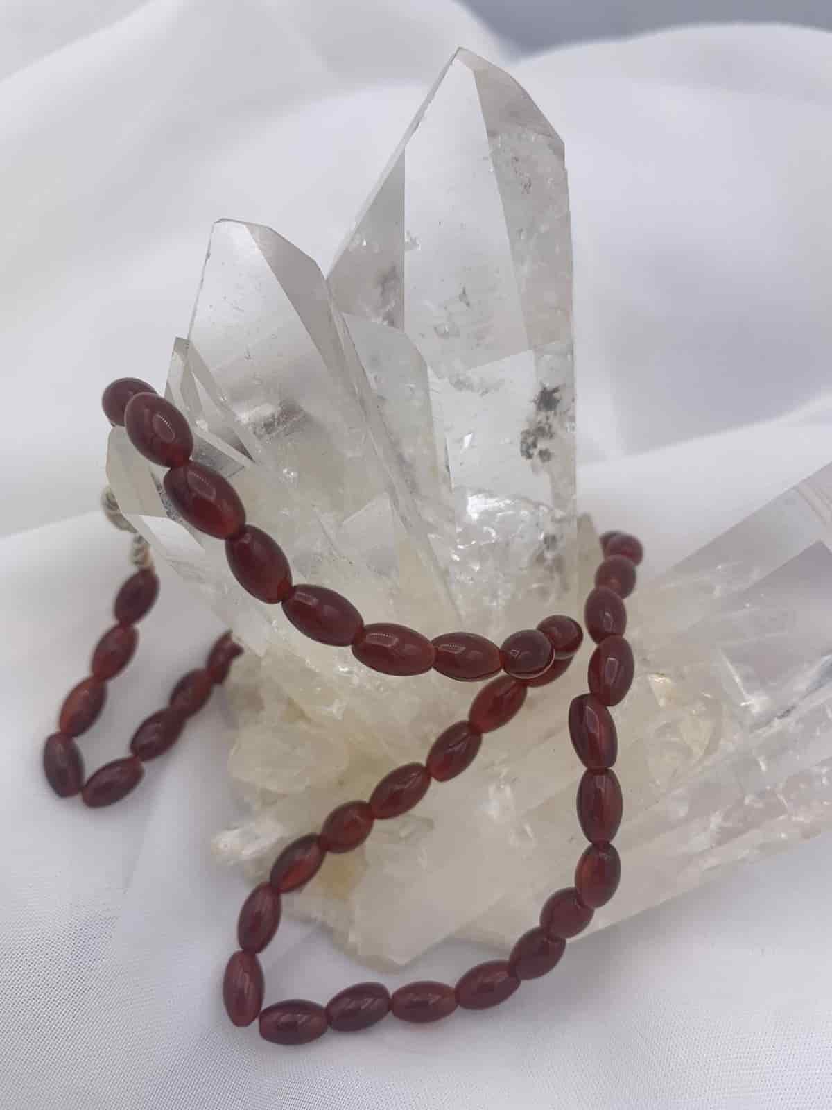 Collar Cornalina Mini Piedra 40 cm - miniatura 2